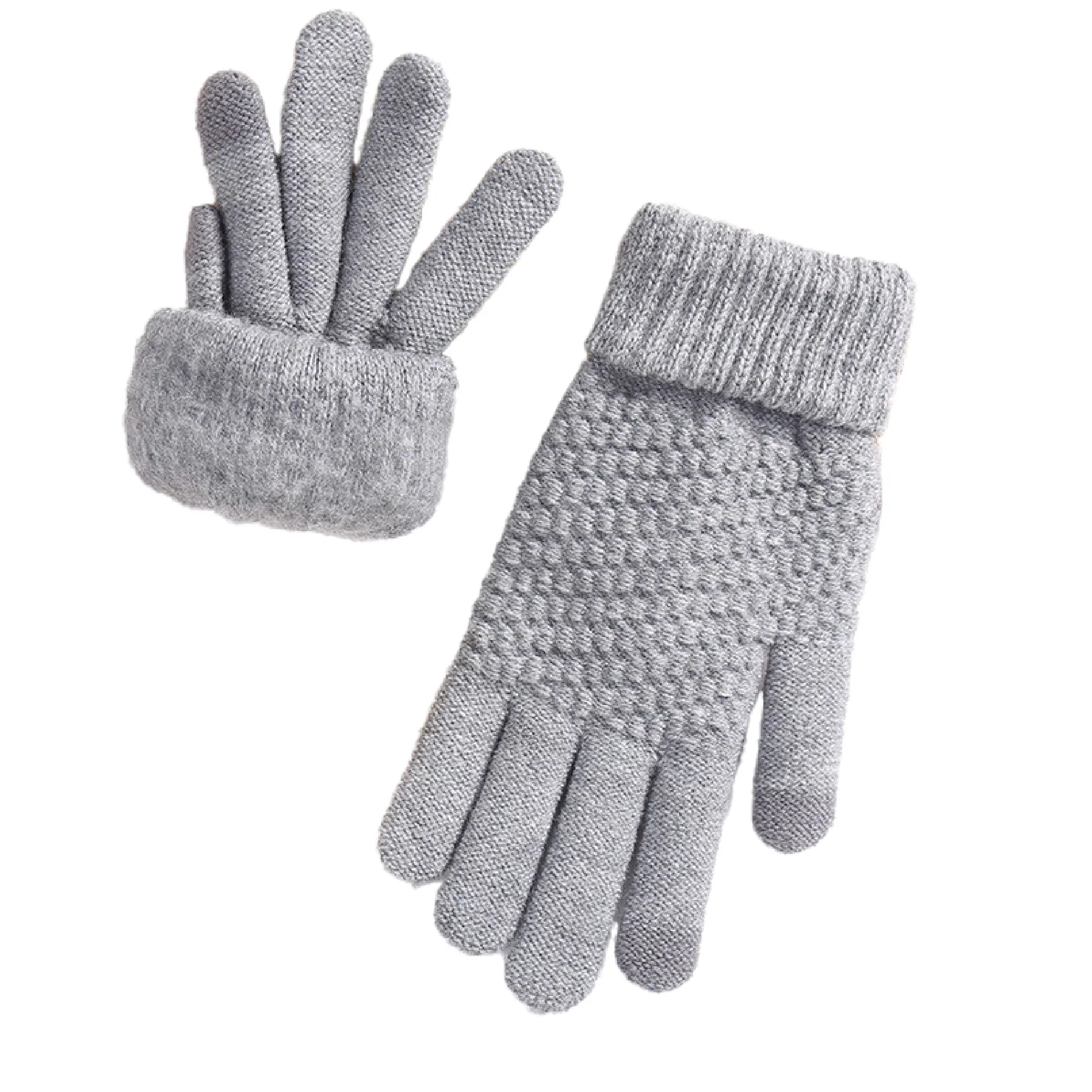 Touchscreen Gloves Stretch Knitted Texting Windproof 3