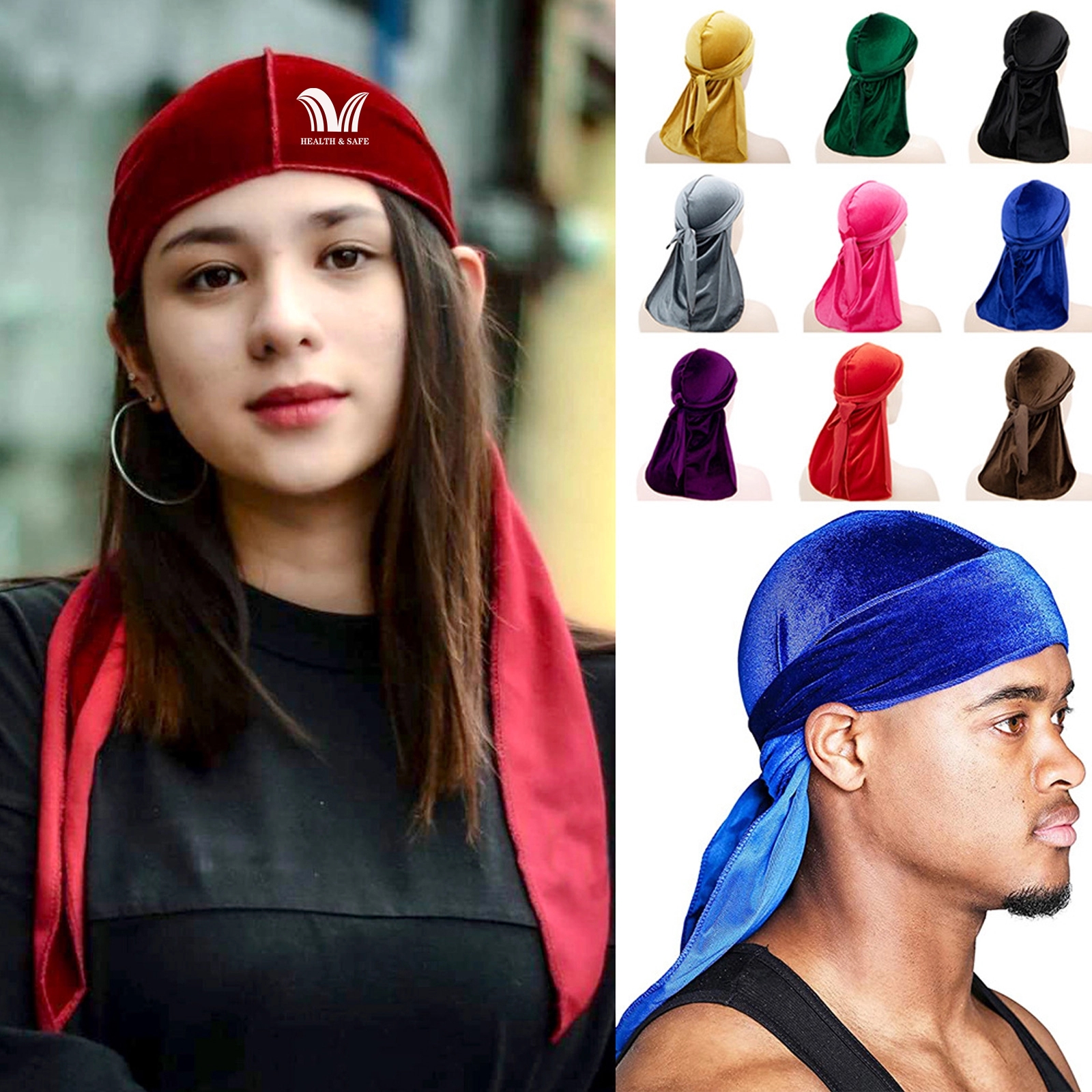Velvet Long Tail Pirate Hat Hip Hop 3