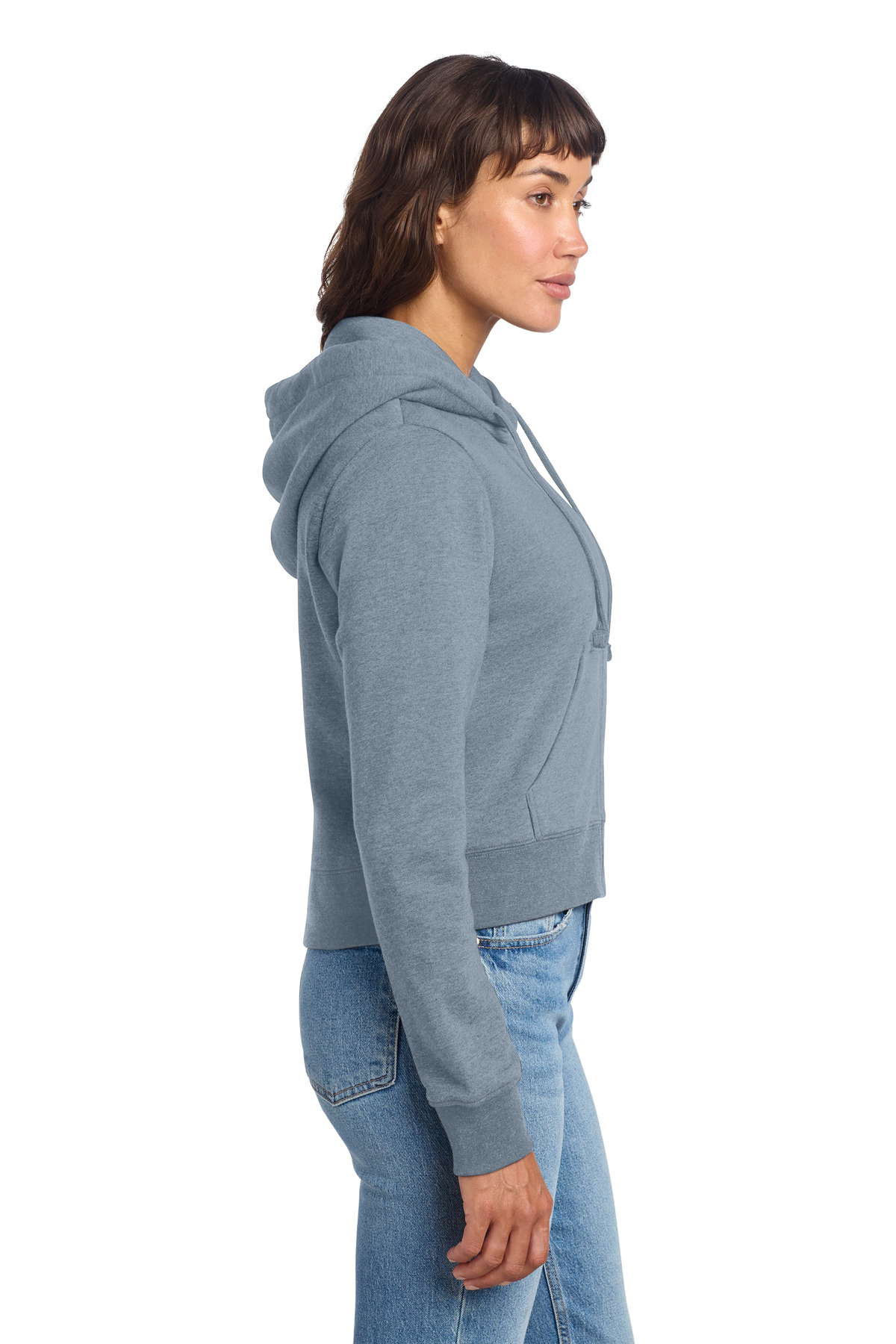 District Women's V.I.T. Fleece Full-Zip Hoodie DT6103 21