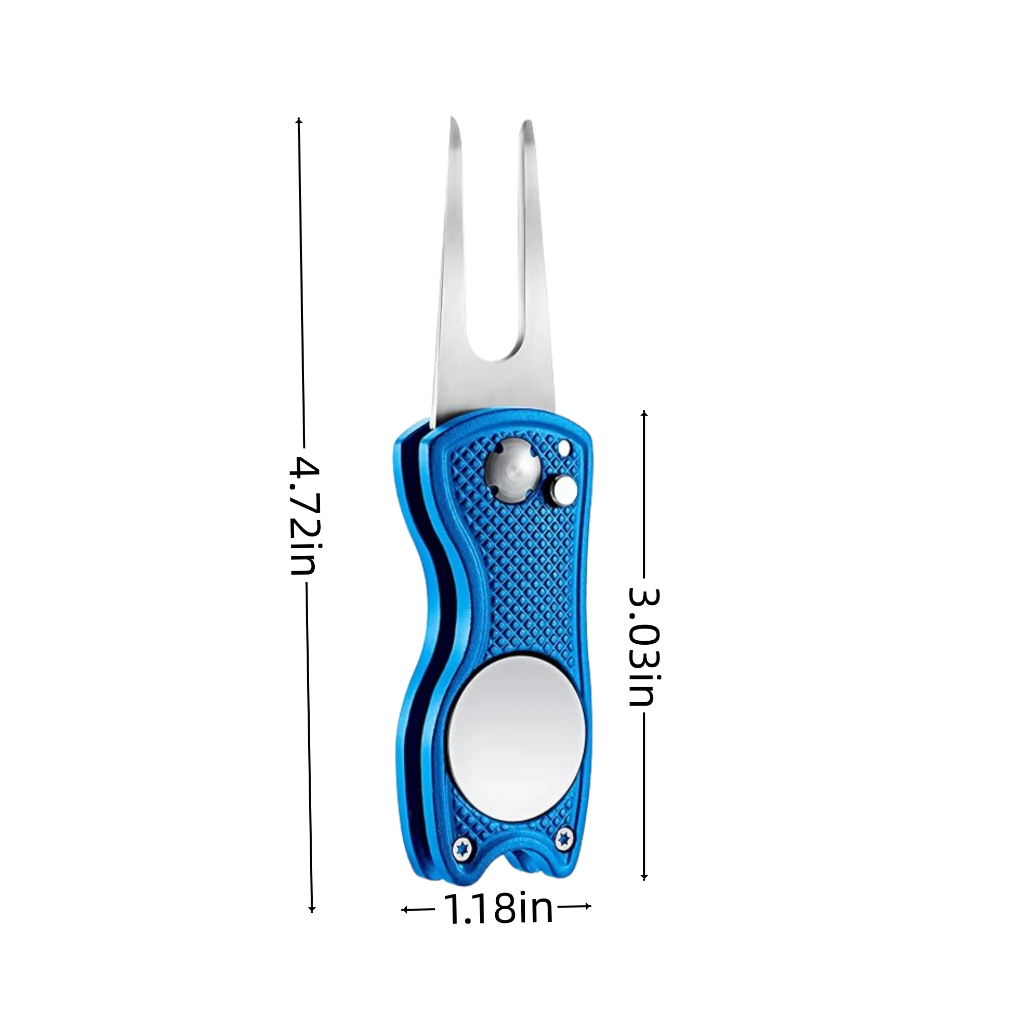 Golf Divot Repair Tool Metal Foldable Golf Divot Tool 2