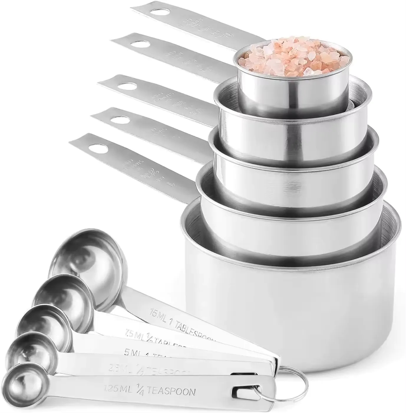 Stainless Steel Measuring Cups And Spoons 2