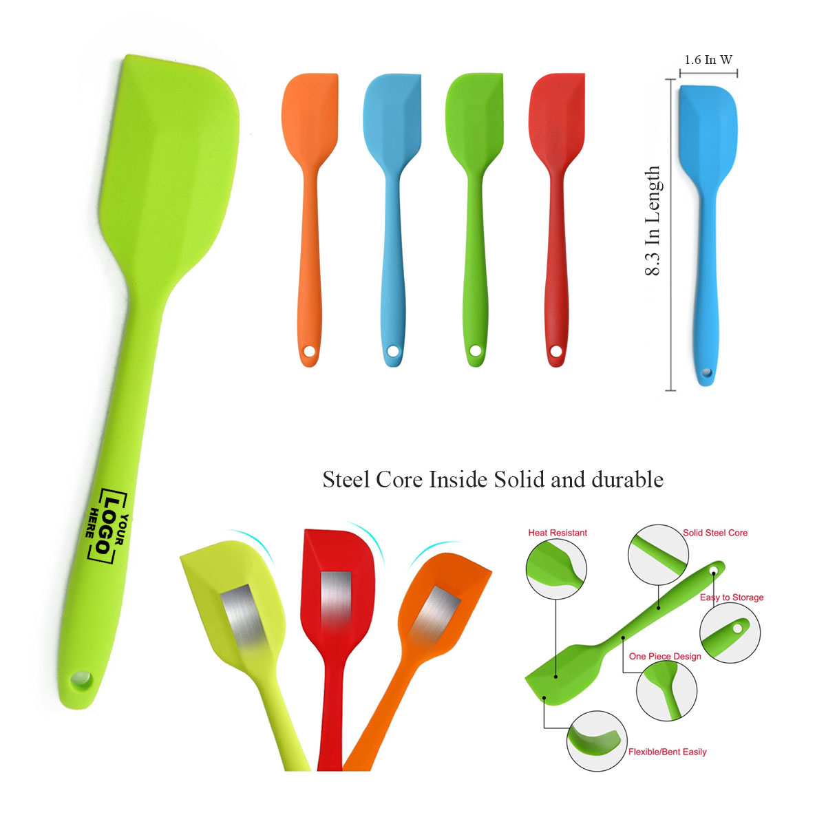 8.3 Inch Silicone Spatulas 4