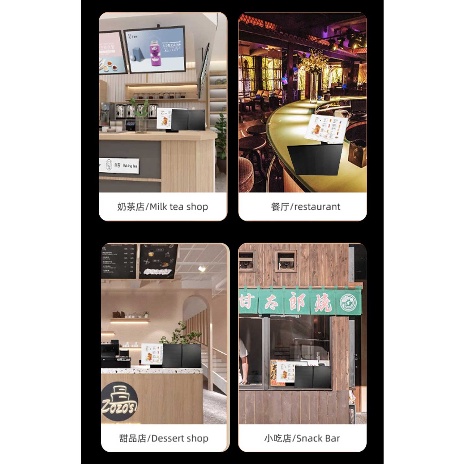 8.5*14 inch 4P PU Leather Cover - Custom Logo Hotel Menu 7