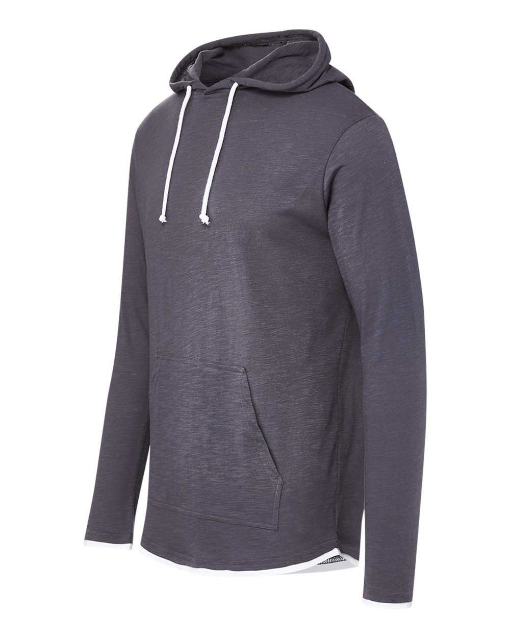 Unisex Miles Slub Hooded Long Sleeve T-Shirt - 24401 14