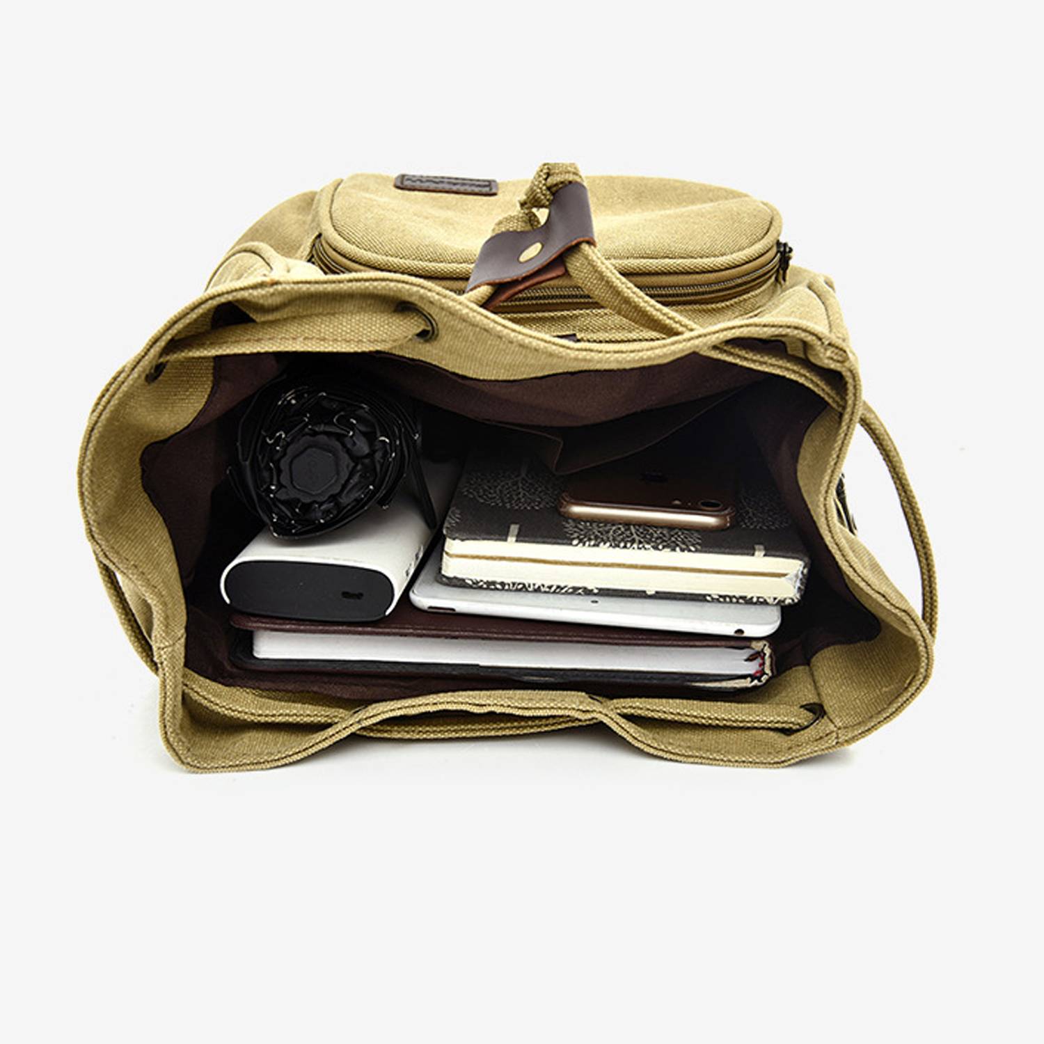Casual, Simple and Versatile Women's Canvas Backpack 8