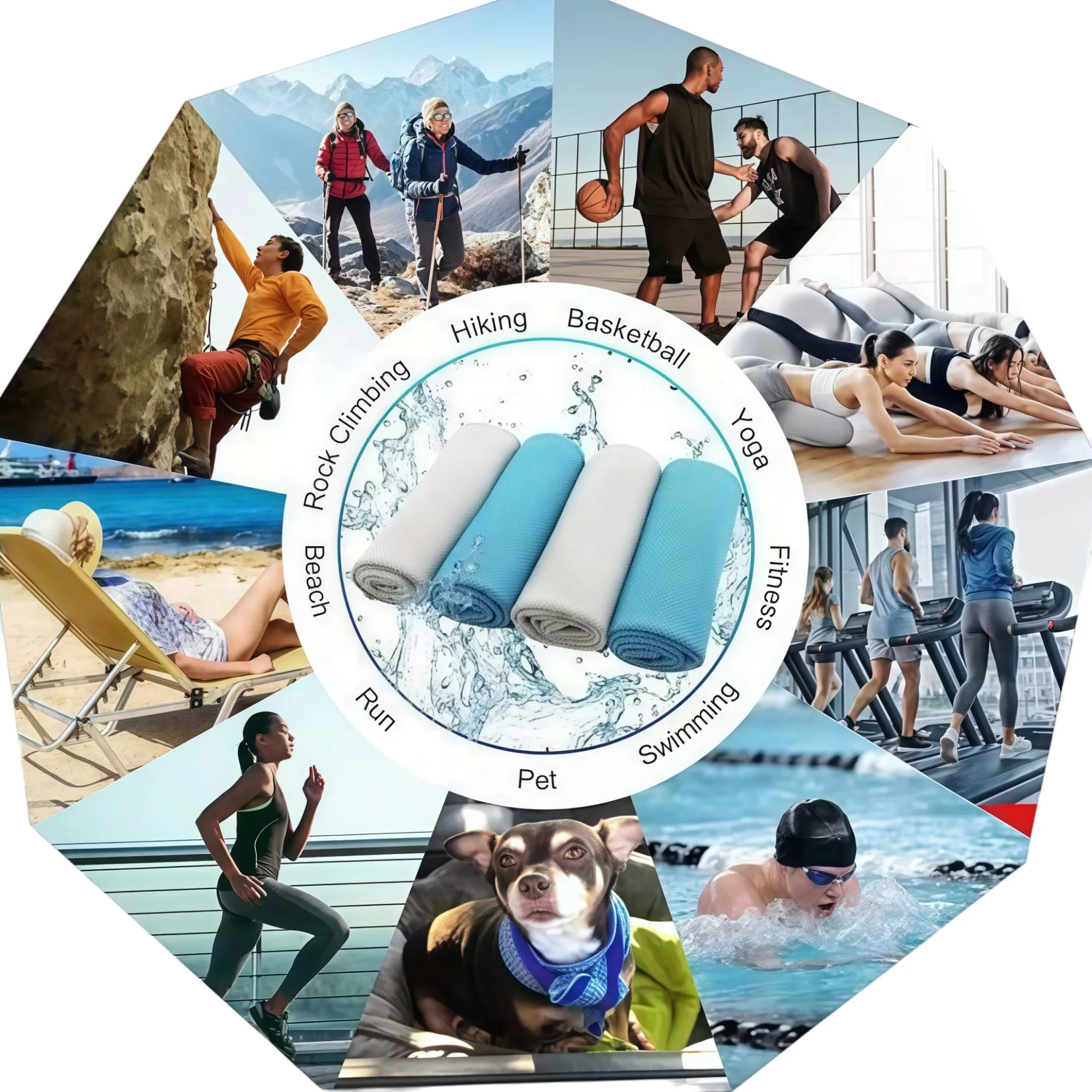 Quick Dry Microfiber Cooling Towel 14