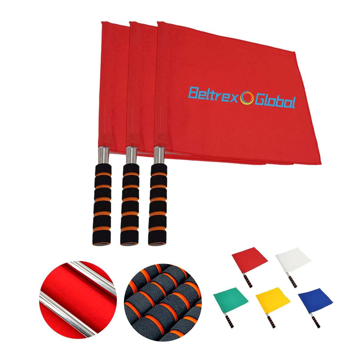 Durable Polyester Referee Flags with Foam Handle 3