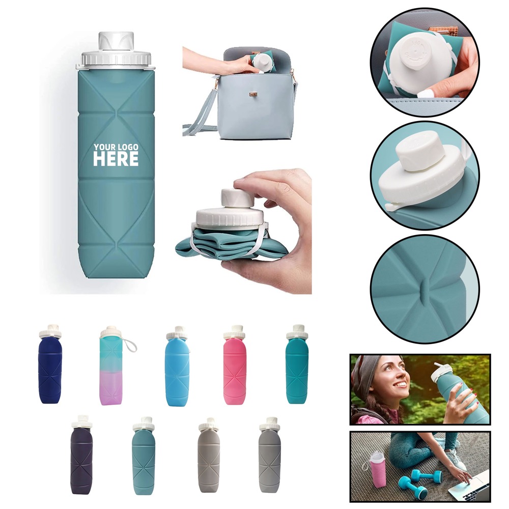20 Oz Collapsible Travel Water Bottle 2