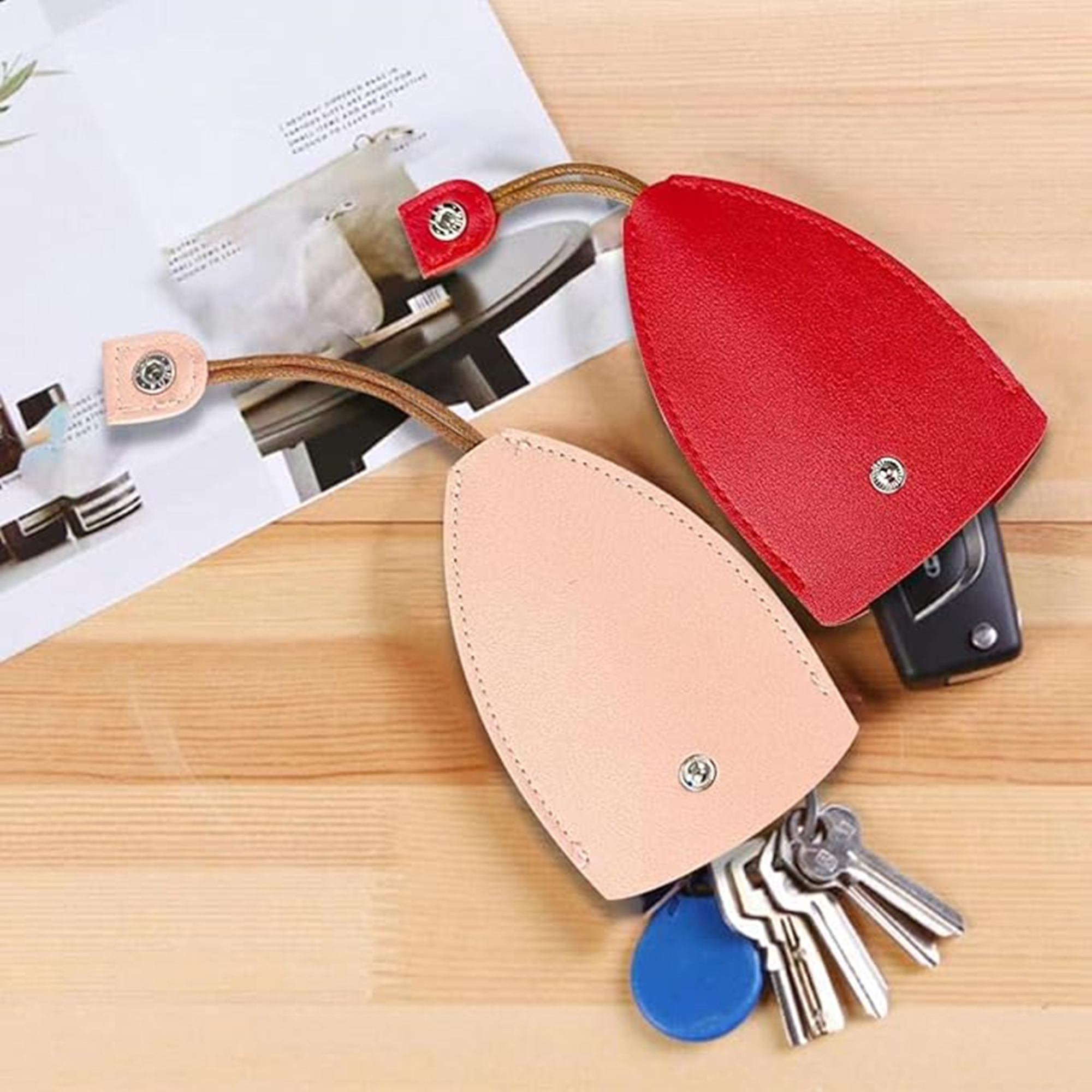 PU Leather Pull-Out Key Case 3