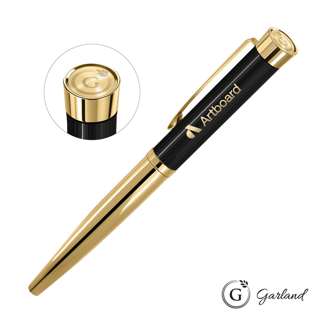 Garland®  Executive Emblem Monogram Empire Felt Tip Pen-Gold