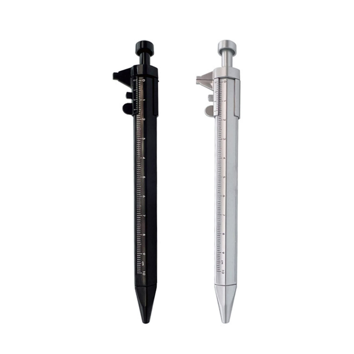 Caliper Style Ballpoint Pen with Blue Ink Refill 6