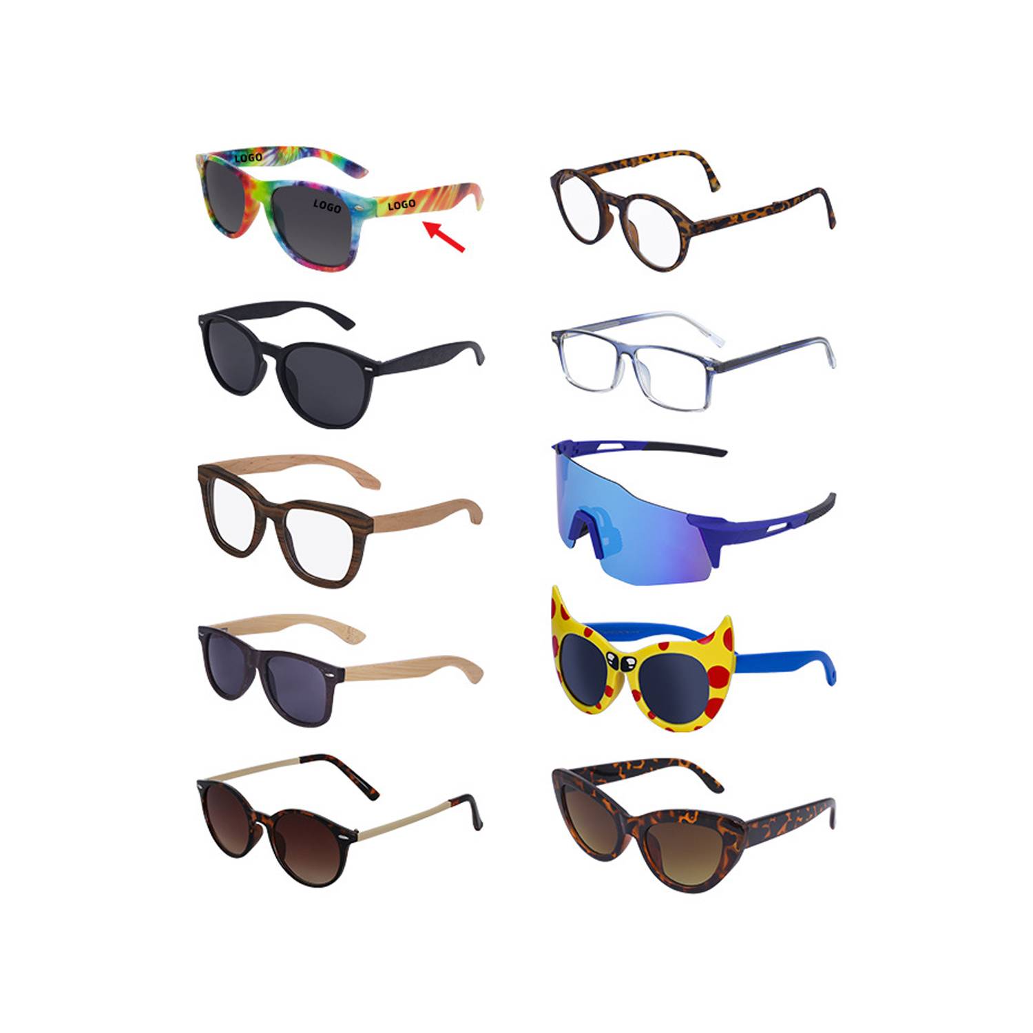 Colourful Rainbow Style Sunglasses 6