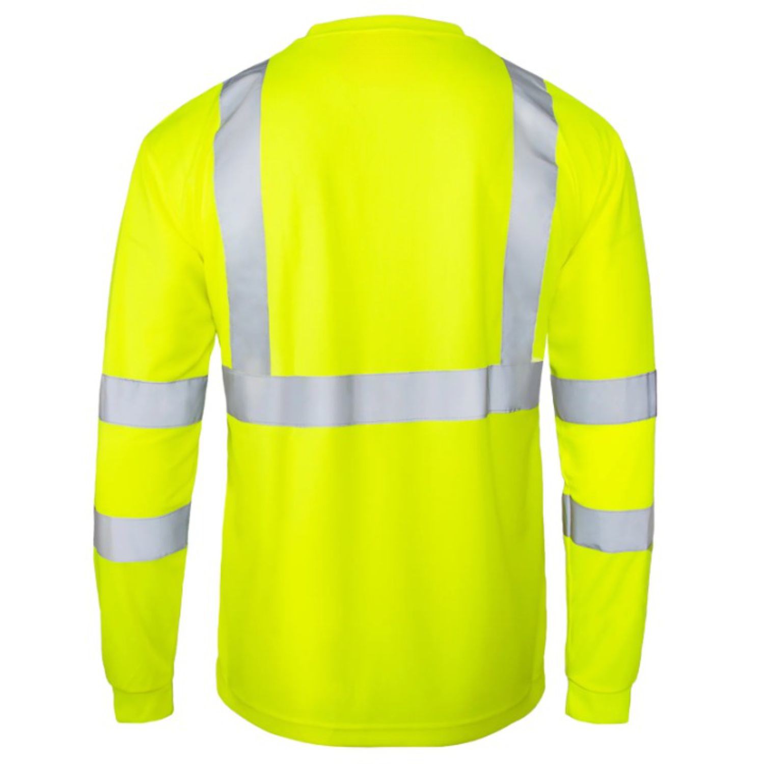 5 oz. Poly-Cotton Class 3 Reflective Tape Safety T-Shirt with Pocket 4