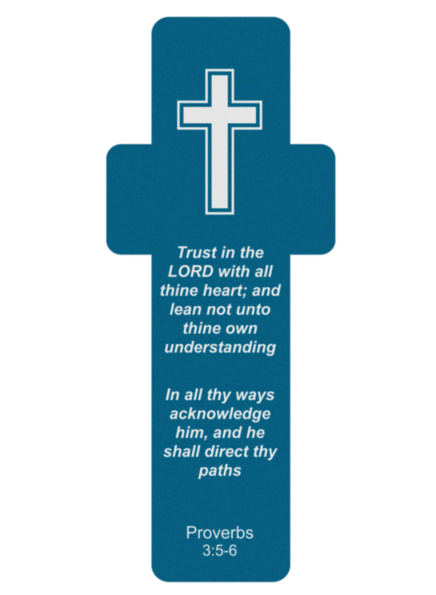 Cardstock Bookmark Stock Shape 12 pt - White 27