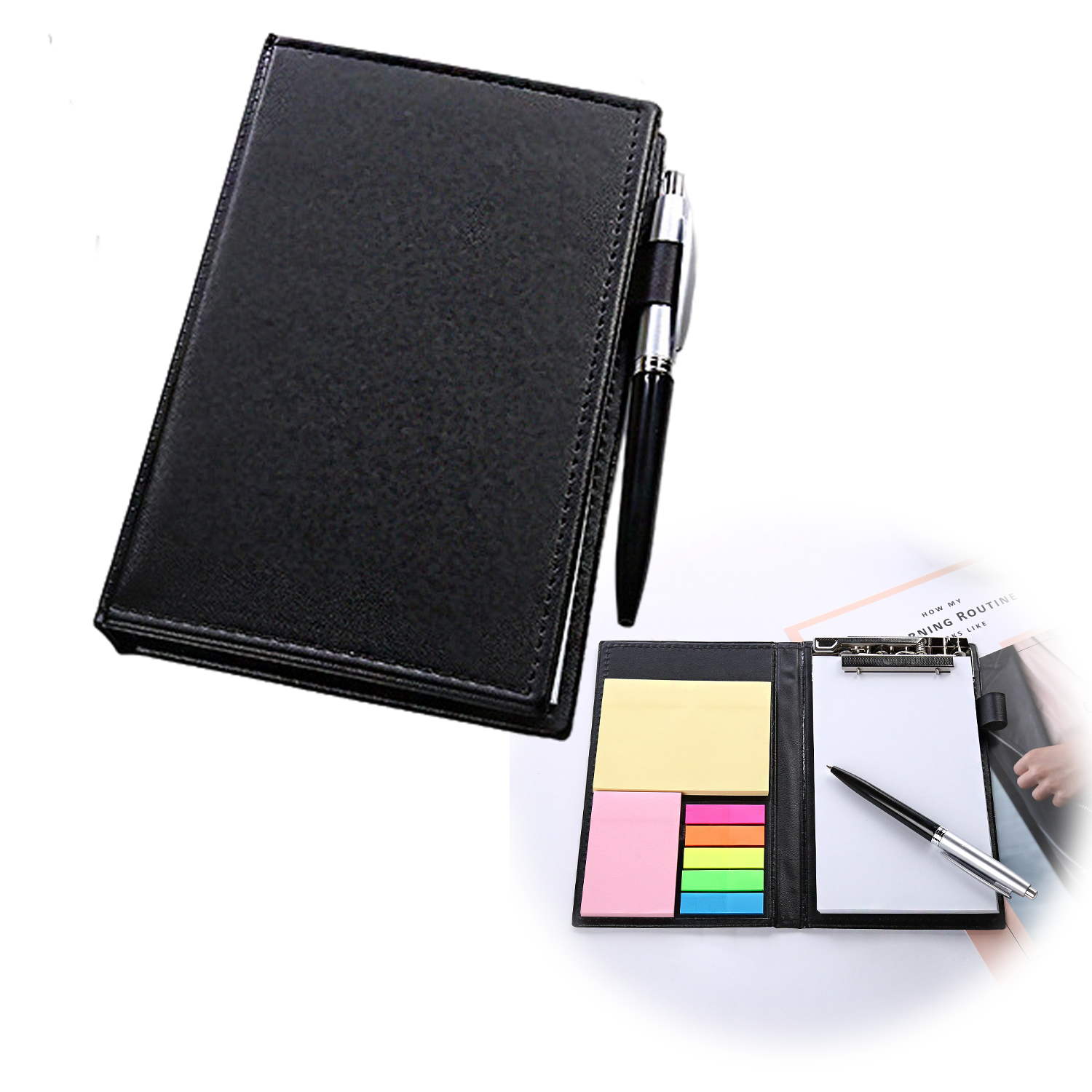 Notebook With Sticky Notes And Pen 2