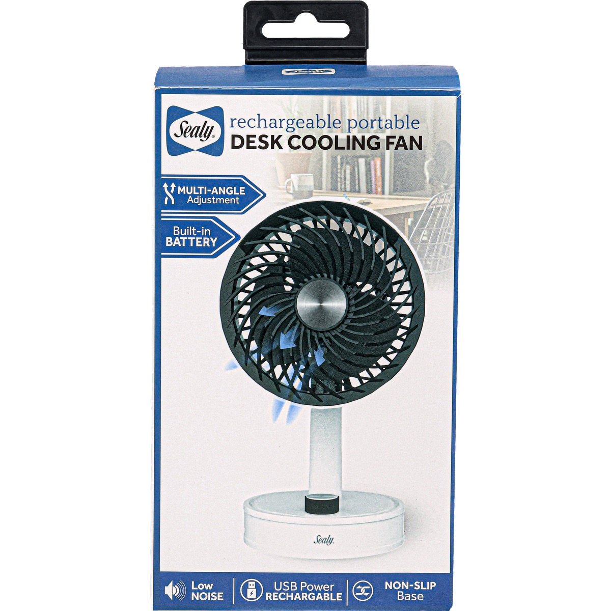 Sealy® Rechargeable Desk Cooling Fan 11