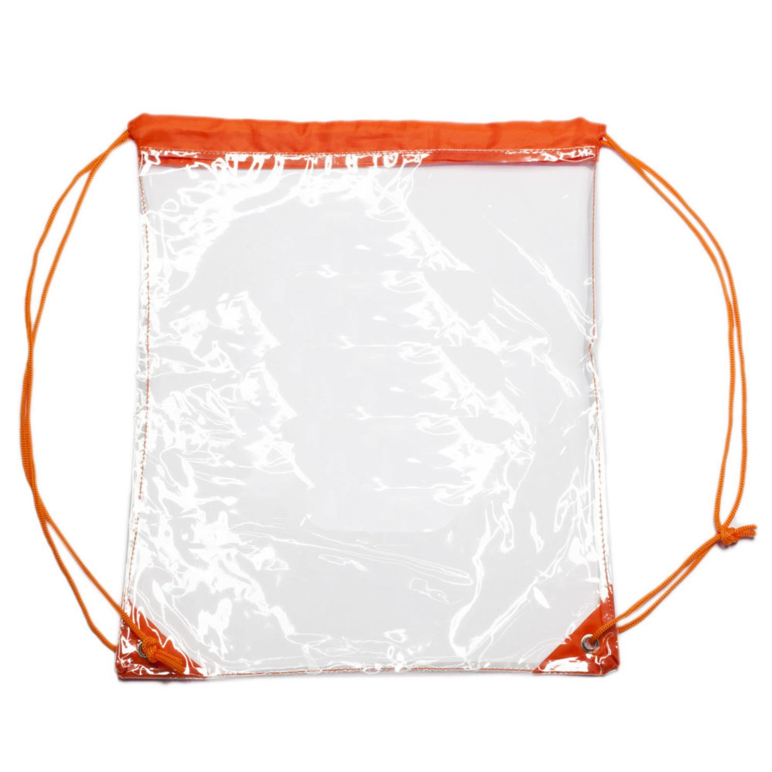 Clear Cinch Up Bag Drawstring Plastic Backpacks 4
