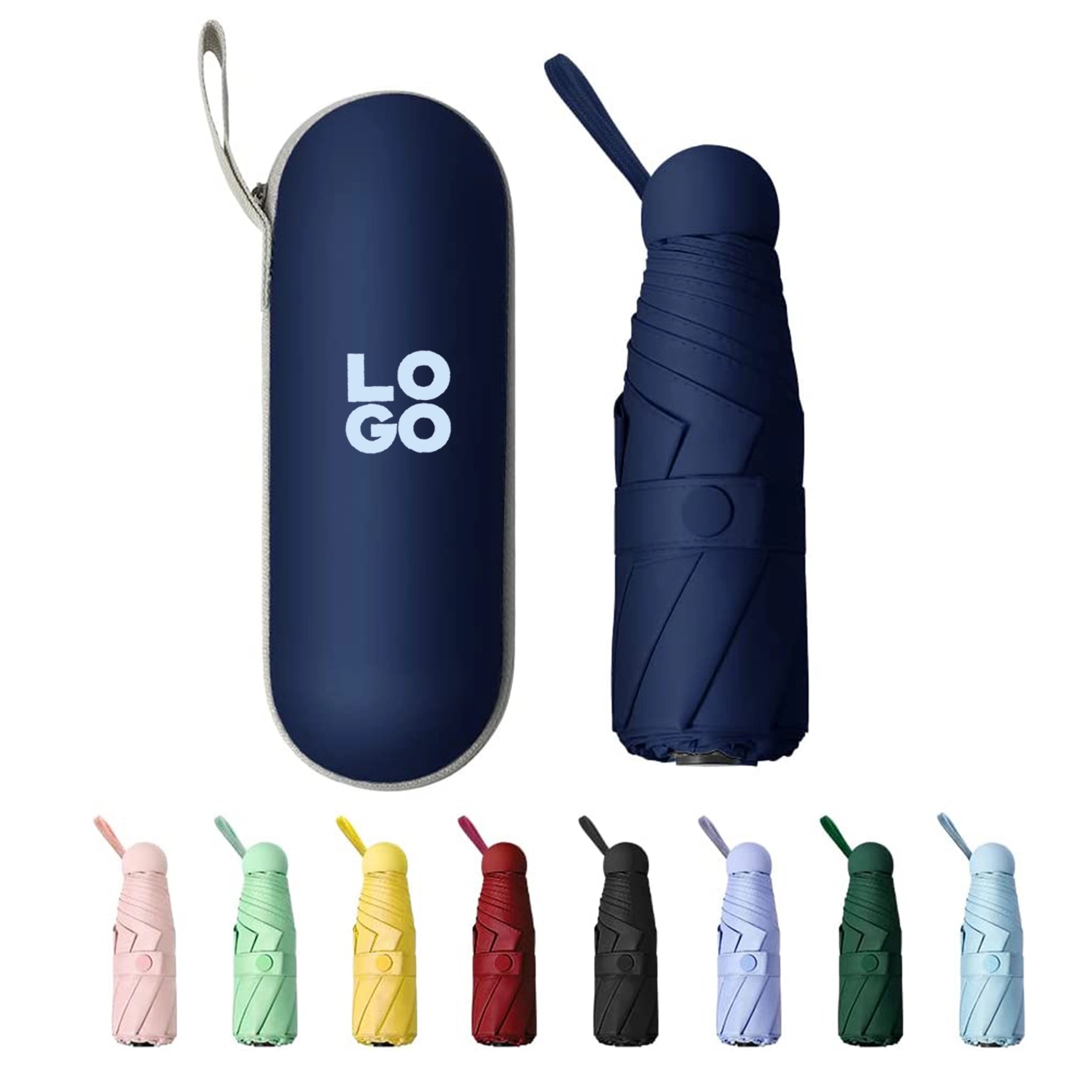 Mini Windproof Folding Travel Umbrella 2