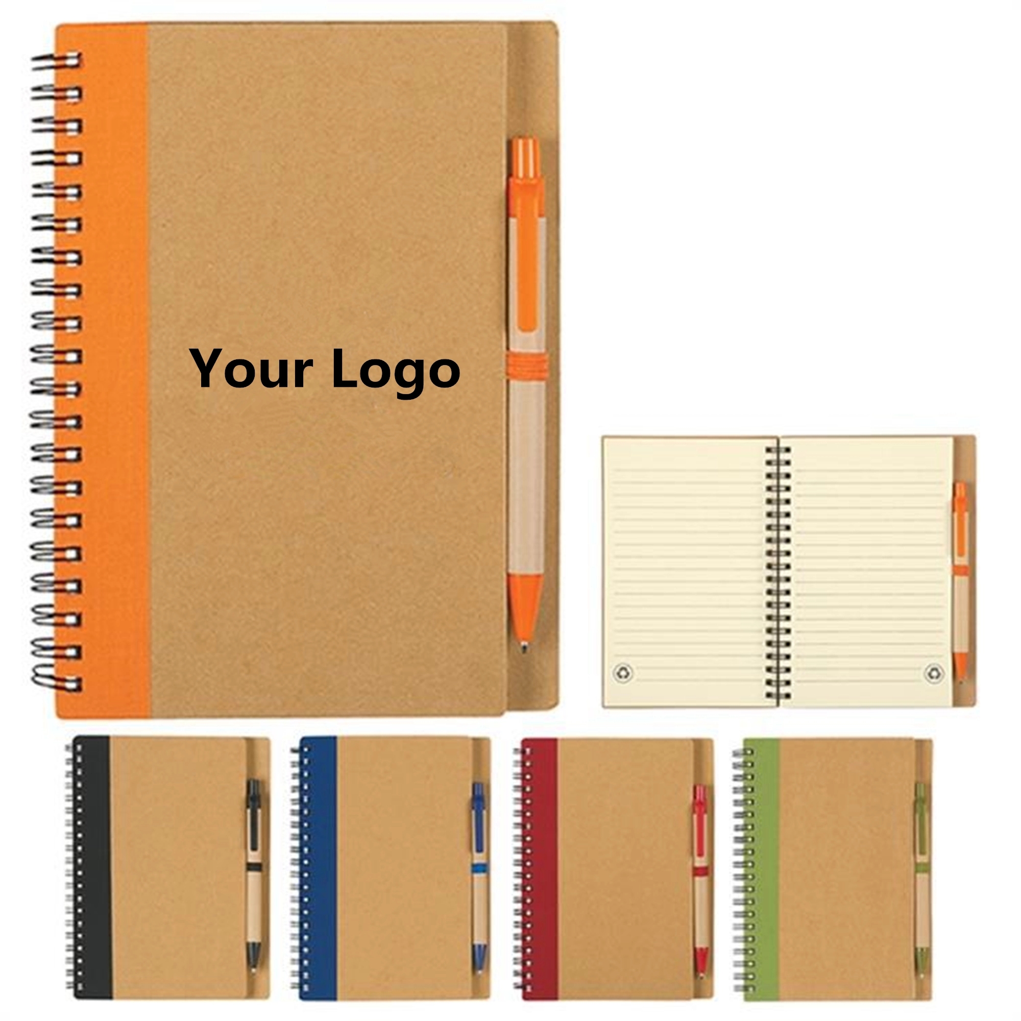 Eco-friendly Spiral Notebook with Pen 9