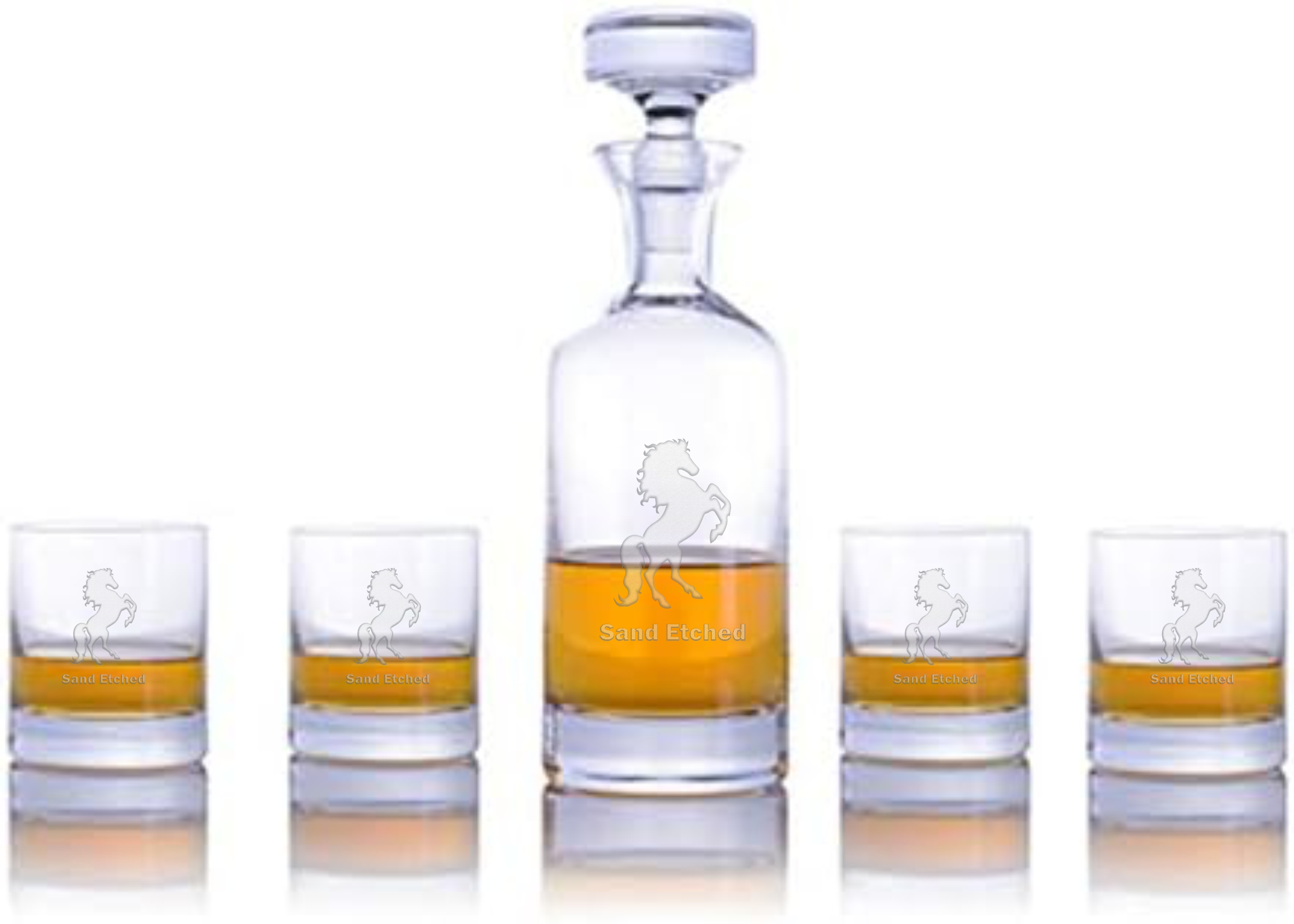 Wellington Double Old Fashioned Decanter Gift Set Lead-Free Crystal