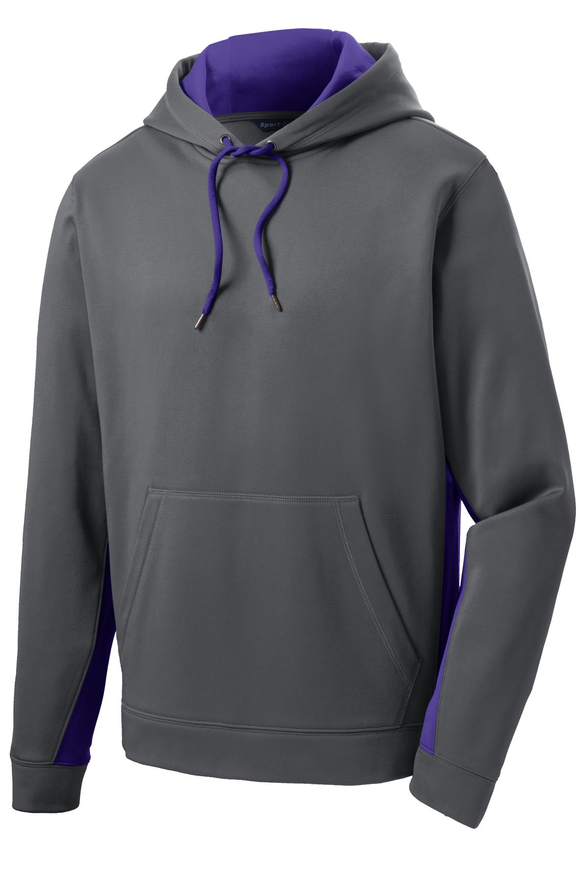 Sport-Tek Sport-Wick Fleece Colorblock Hooded Pullover. ST235 51