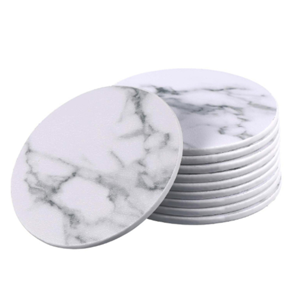 White Color Marble Cup Coaster 5
