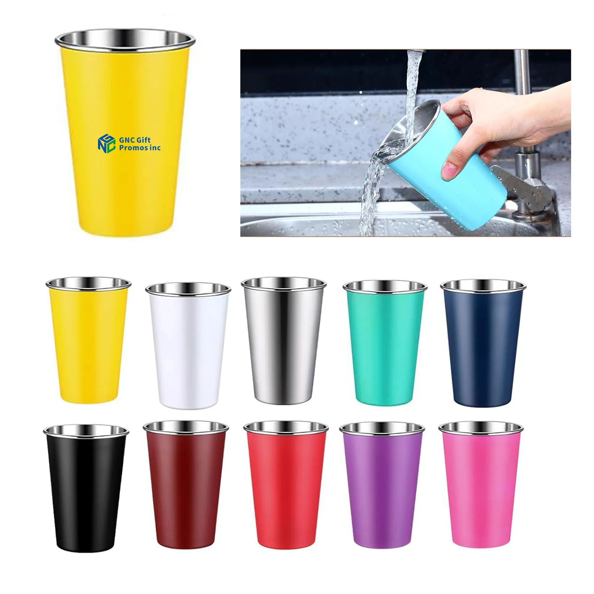 12 Oz Stainless Steel Anti Fall Cup 8