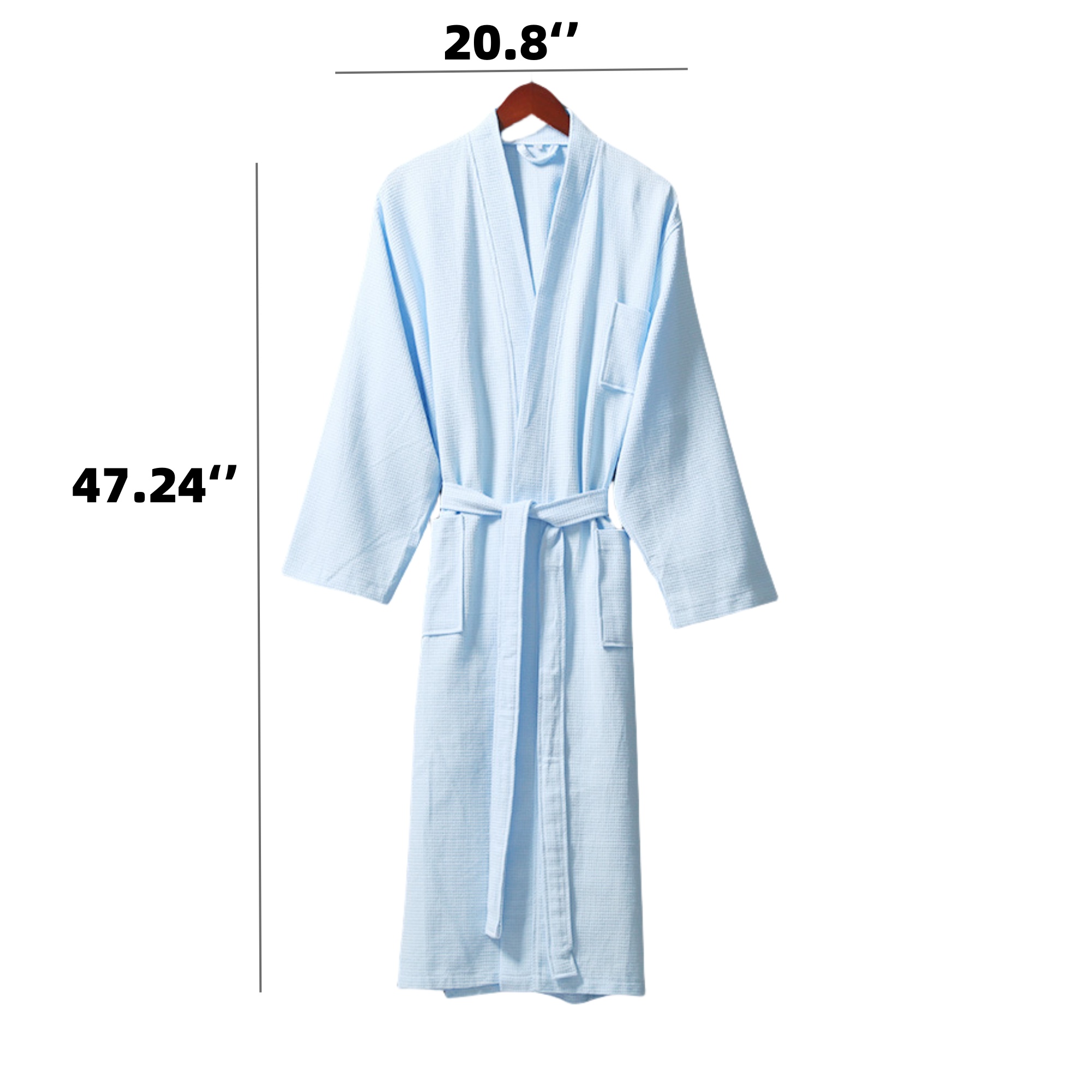 Waffle Cotton Bathrobe 3