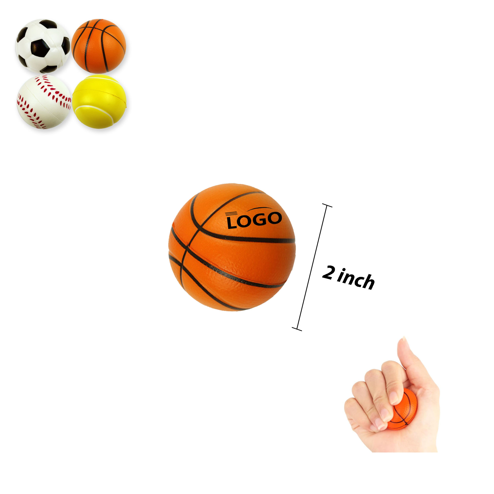 Customizable Foam Sports Squeeze Balls For School 2