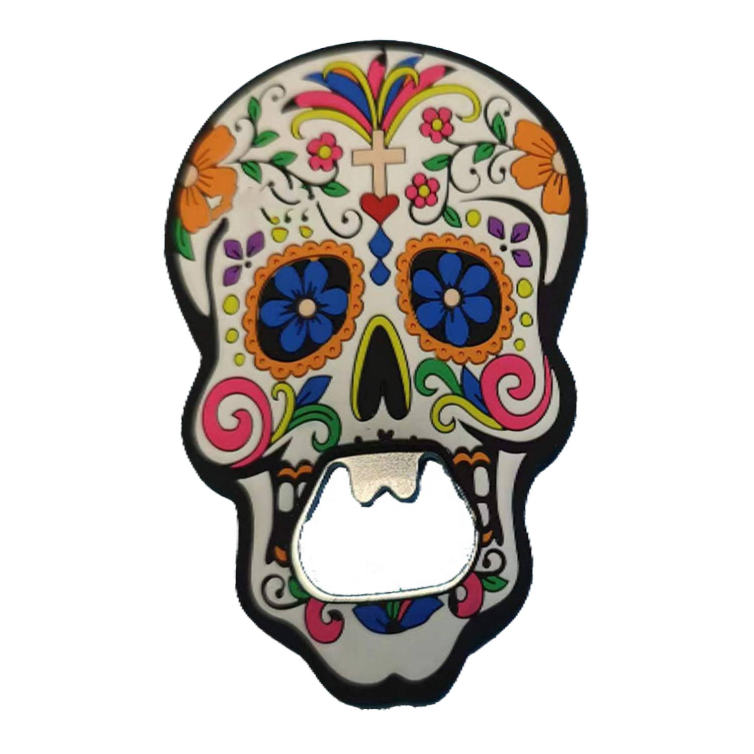 Magnetic PVC Skull Bottle Opener 3