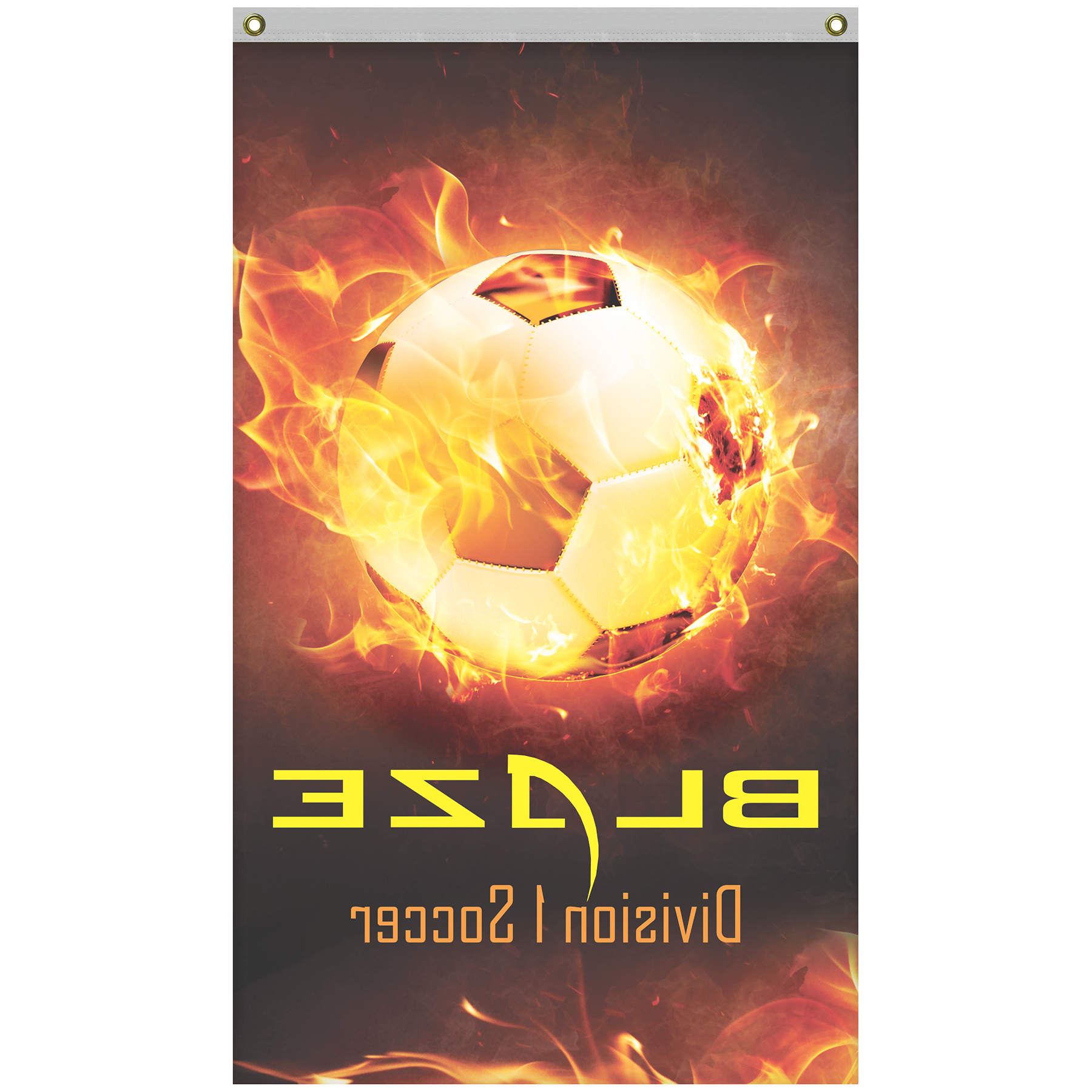 3' x 5' Promotional Polyester Single Reverse Vertical Flag 6