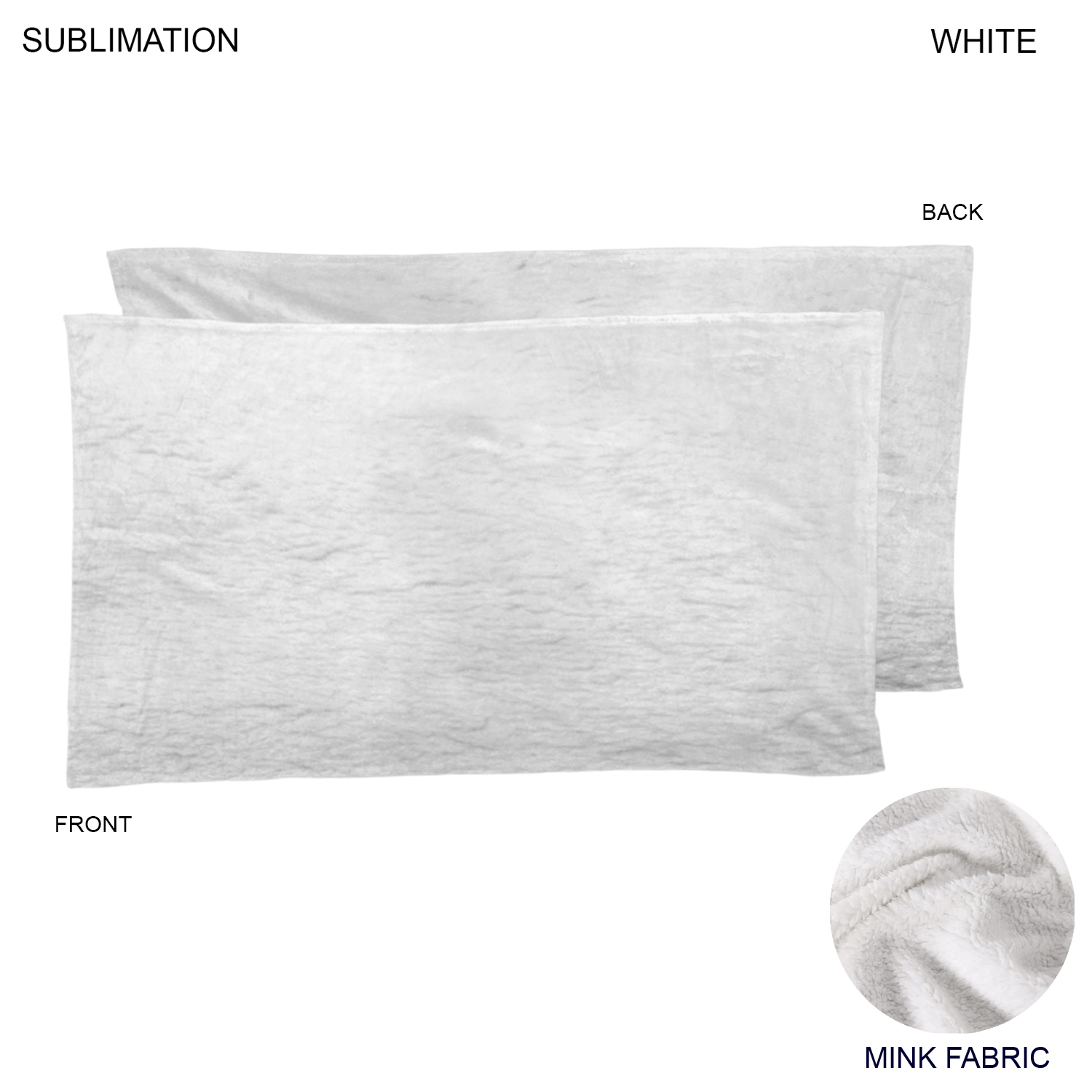 48 Hr Quick Ship - Plush and Cozy Mink Flannel Fleece Blanket, 30x60, Sublimated Edge to Edge 1 side 4