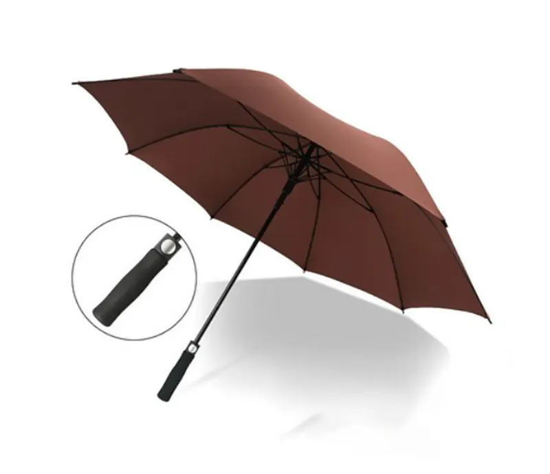 8 Bone 42" Straight Long Handle Business Umbrella 7