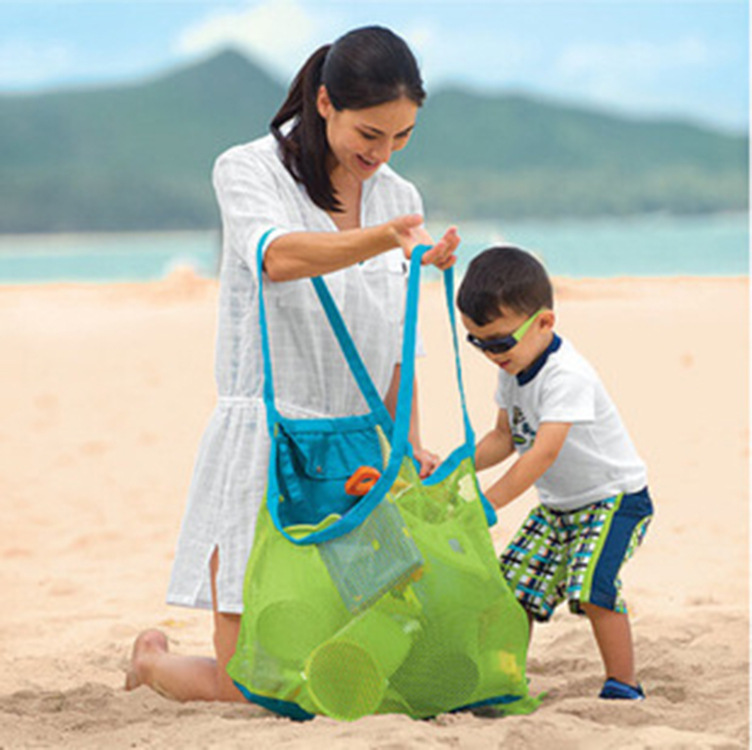 Sand Digging Tool Mesh Beach Tote 5