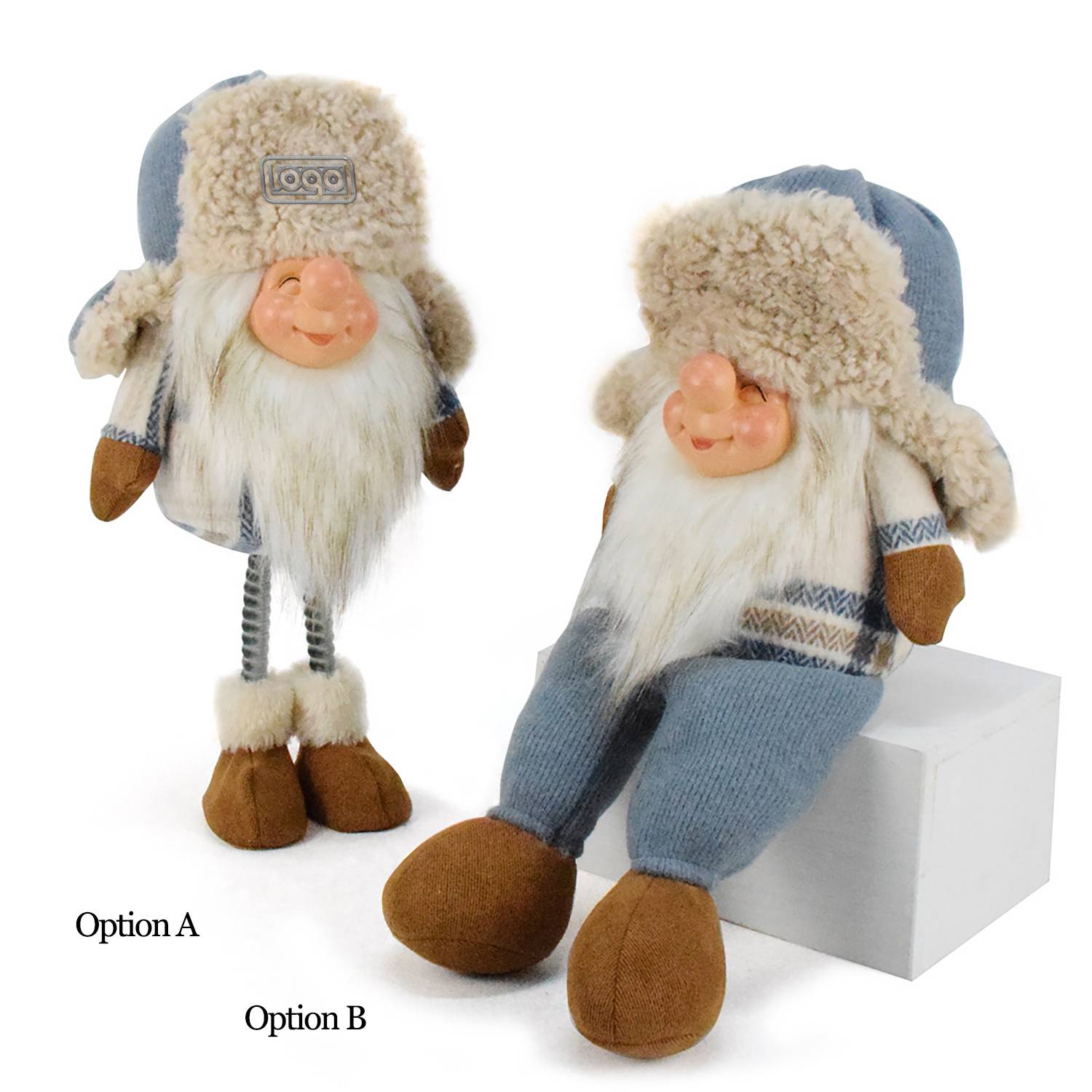 Decorative Gnome Figurine W/ Cozy Lei Feng Hat 3