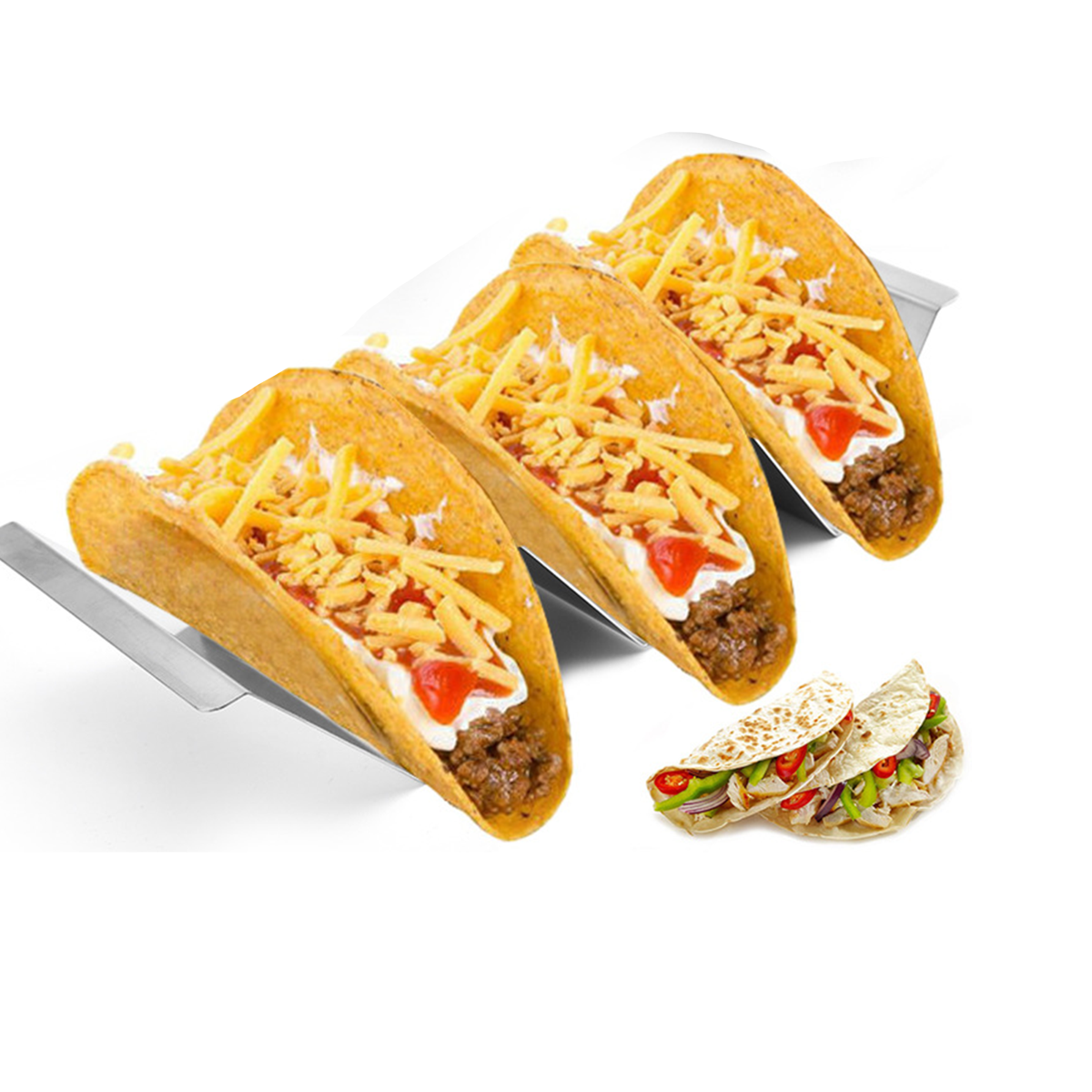 Stainless Steel Holder for Tacos 3