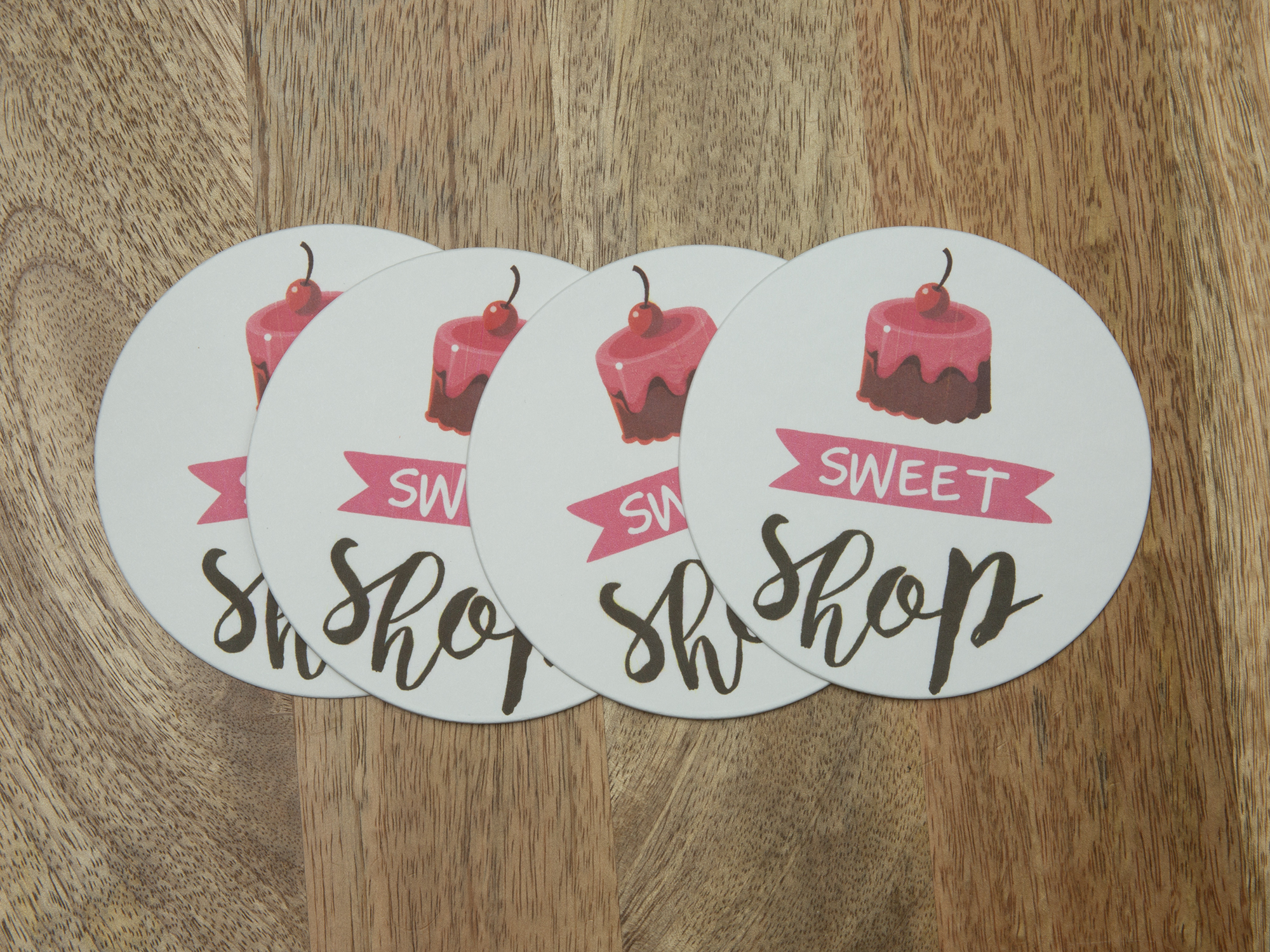 Full Color Round Paper Coaster (4")