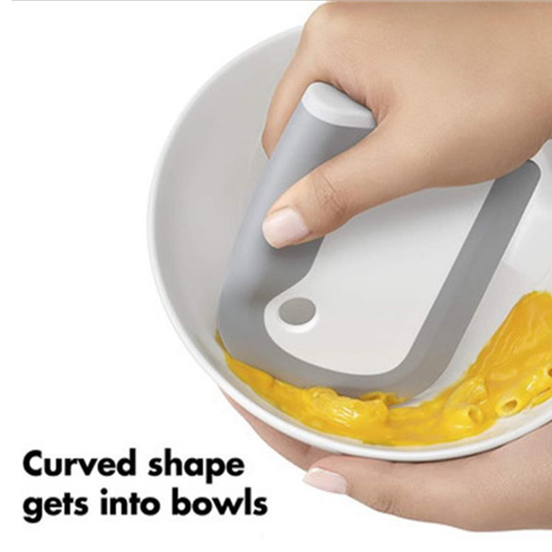 Dish Scraper Pan Scraper with Good Grip Silicone Kitchen Sink Scraper Cleaning Tools 4