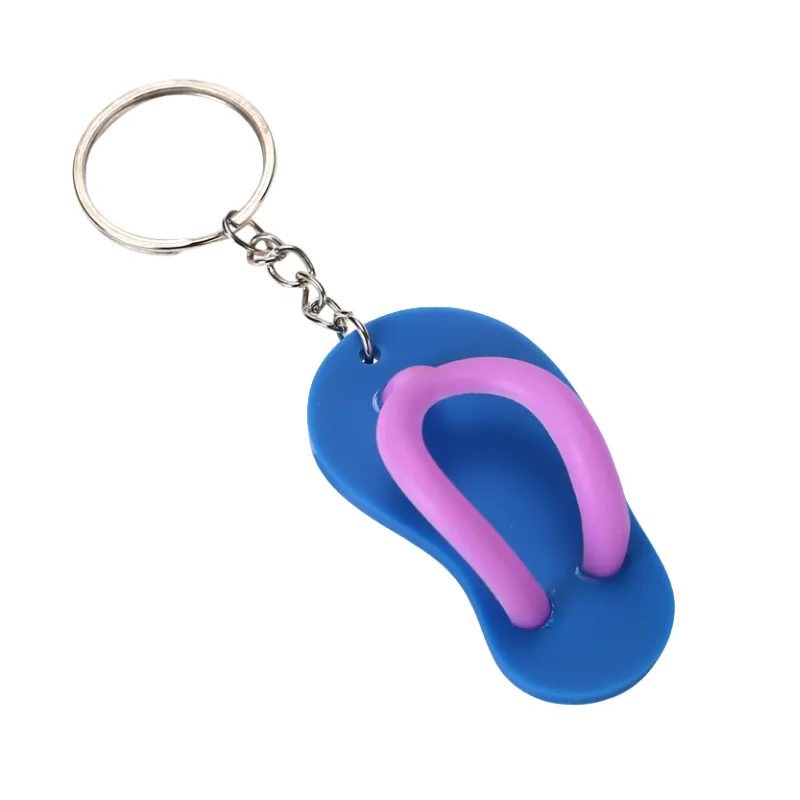 Soft PVC Flip Flops Keychain 1