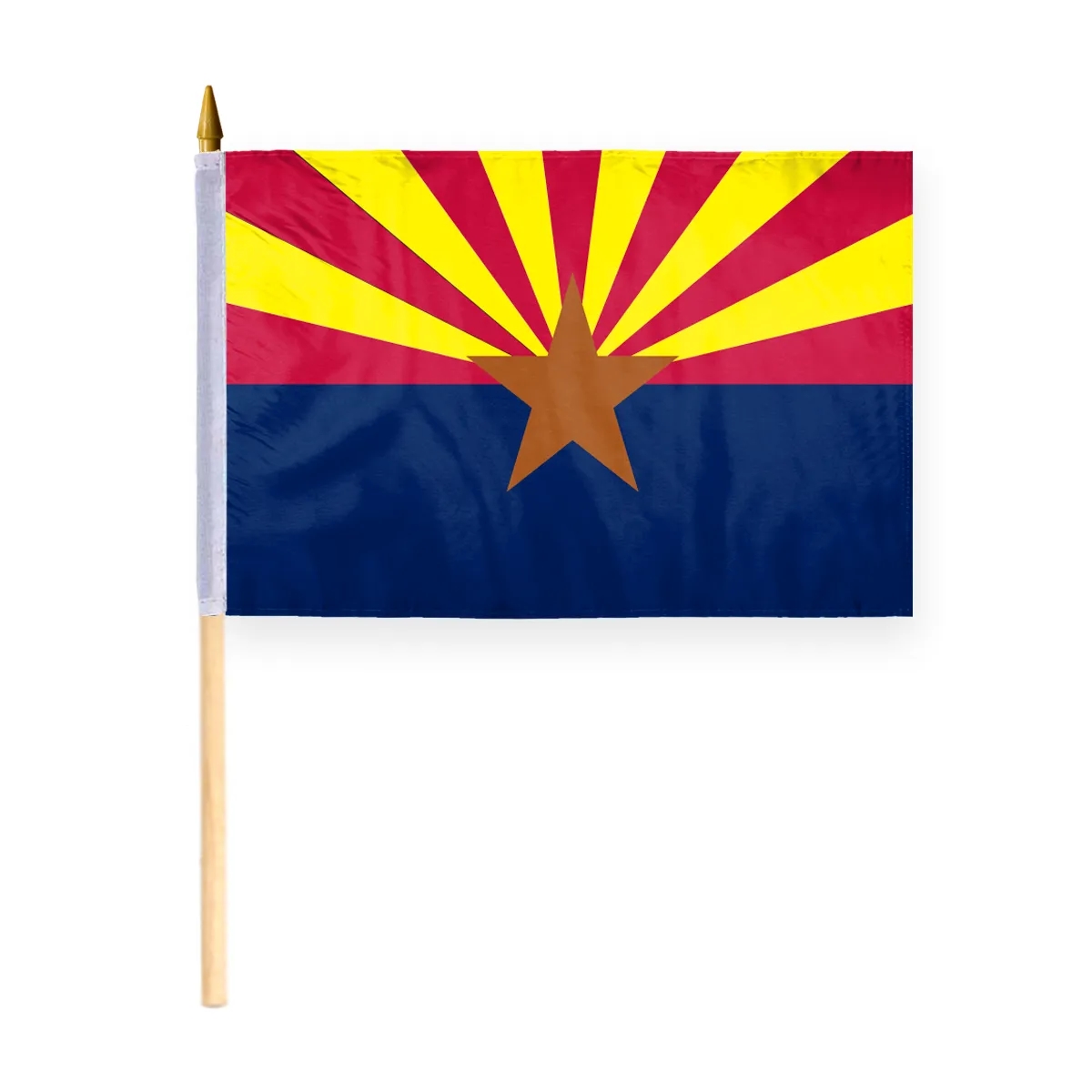 4"x6" & 12"x18'' Arizona ePoly Printed Stick Flags 2