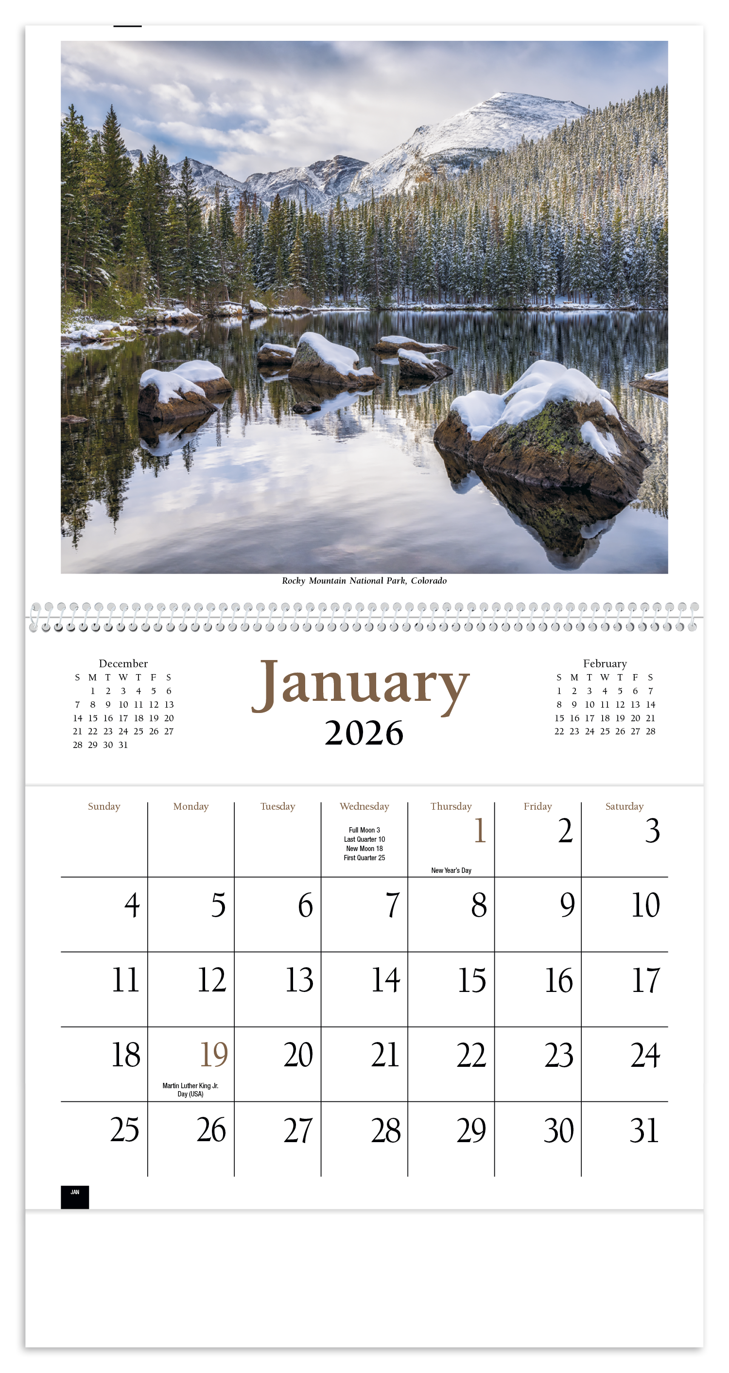 HotLine® Products Scenic America® Pocket Calendar 6