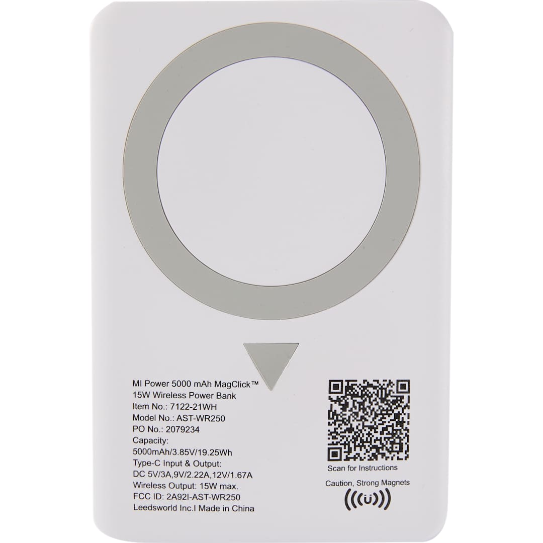 MI Power 5000 mAh MagClick™ 15W Wireless Power Ban 15