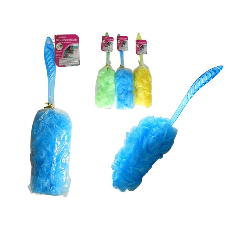 Bath Body Scrubbers - Assorted Colors 16"