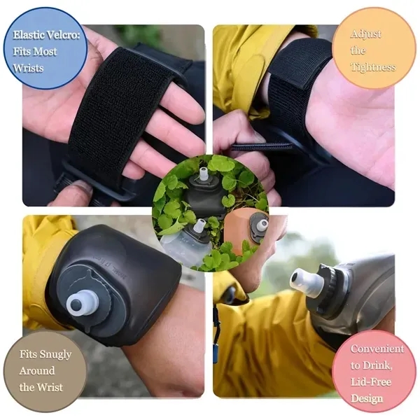 7-Ounce Wrist Water Bottle - Twist Cap & Spout Design 4