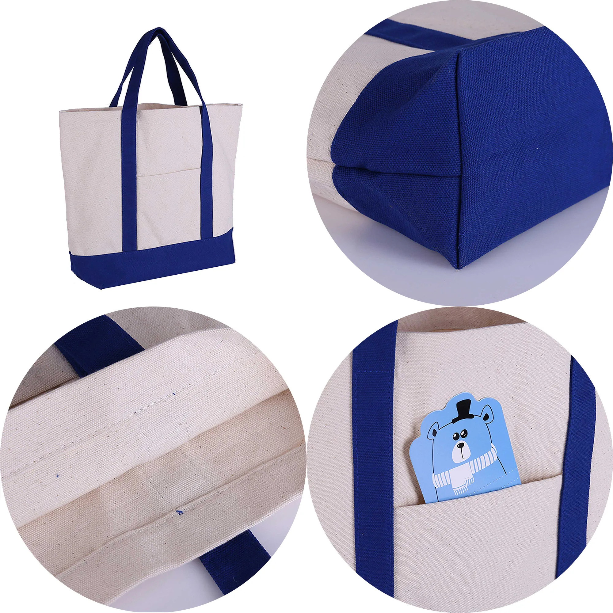 Canvas Grocery Tote Bag, custom tote bag with logo imprint 2