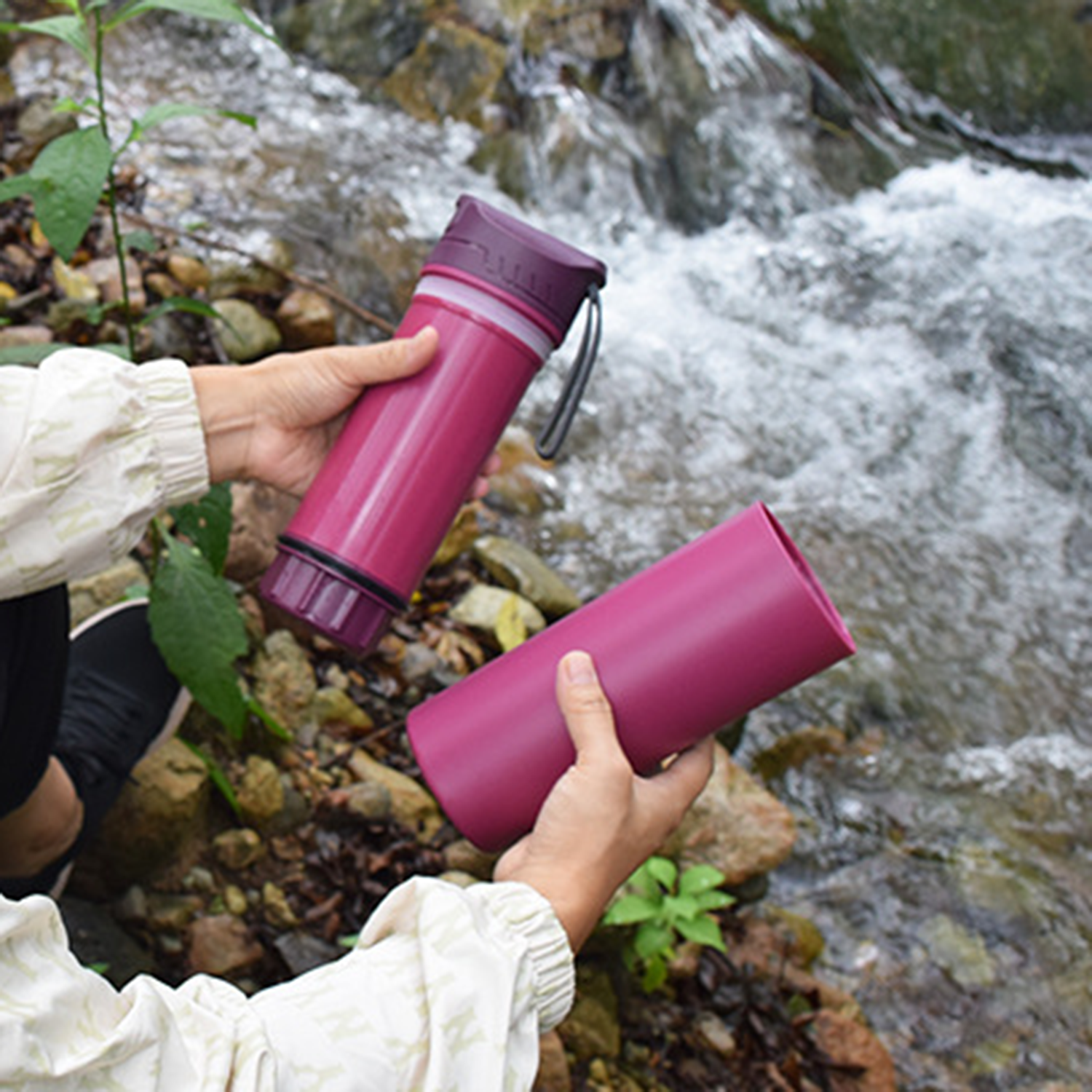 22Oz Plastic Extra Filter And Water Purifier Filtered Bottle 3