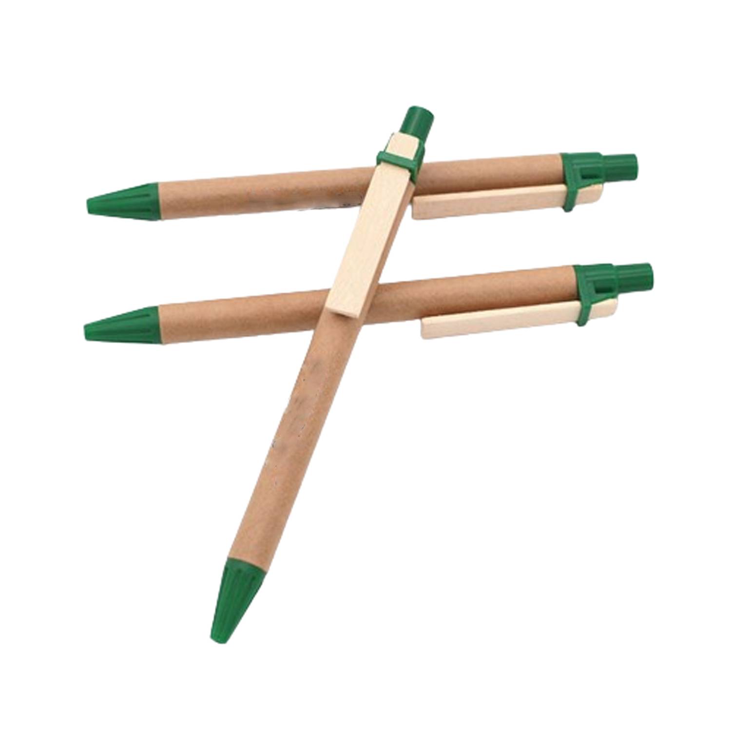 Retractable Kraft Paper Ballpoint Pen 5