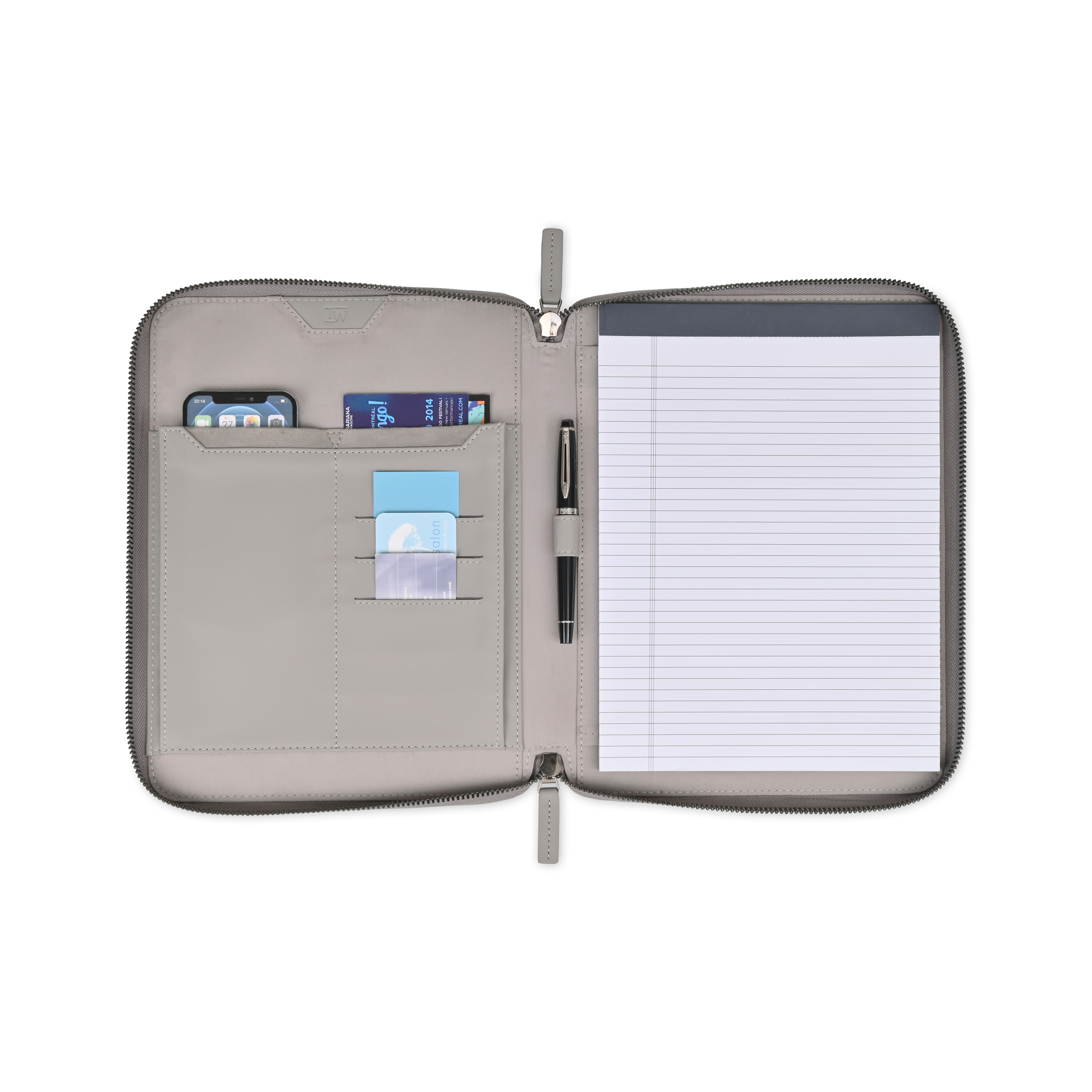 Travis & Wells® Envoy Executive Zipper Close Padfolio 22