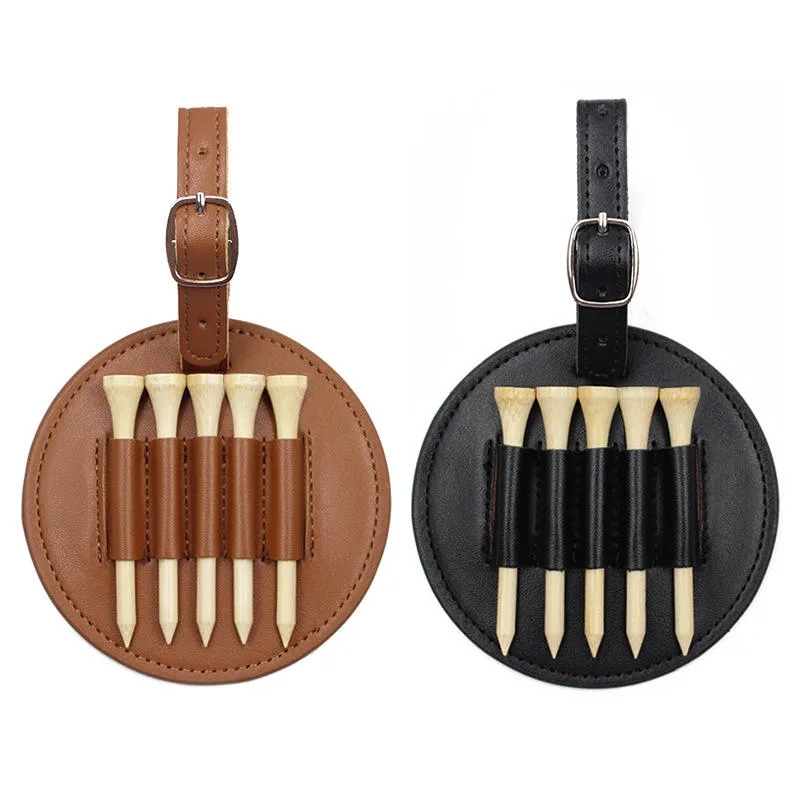 Leather Golf Tees Holder - Bag or Belt Clip 1