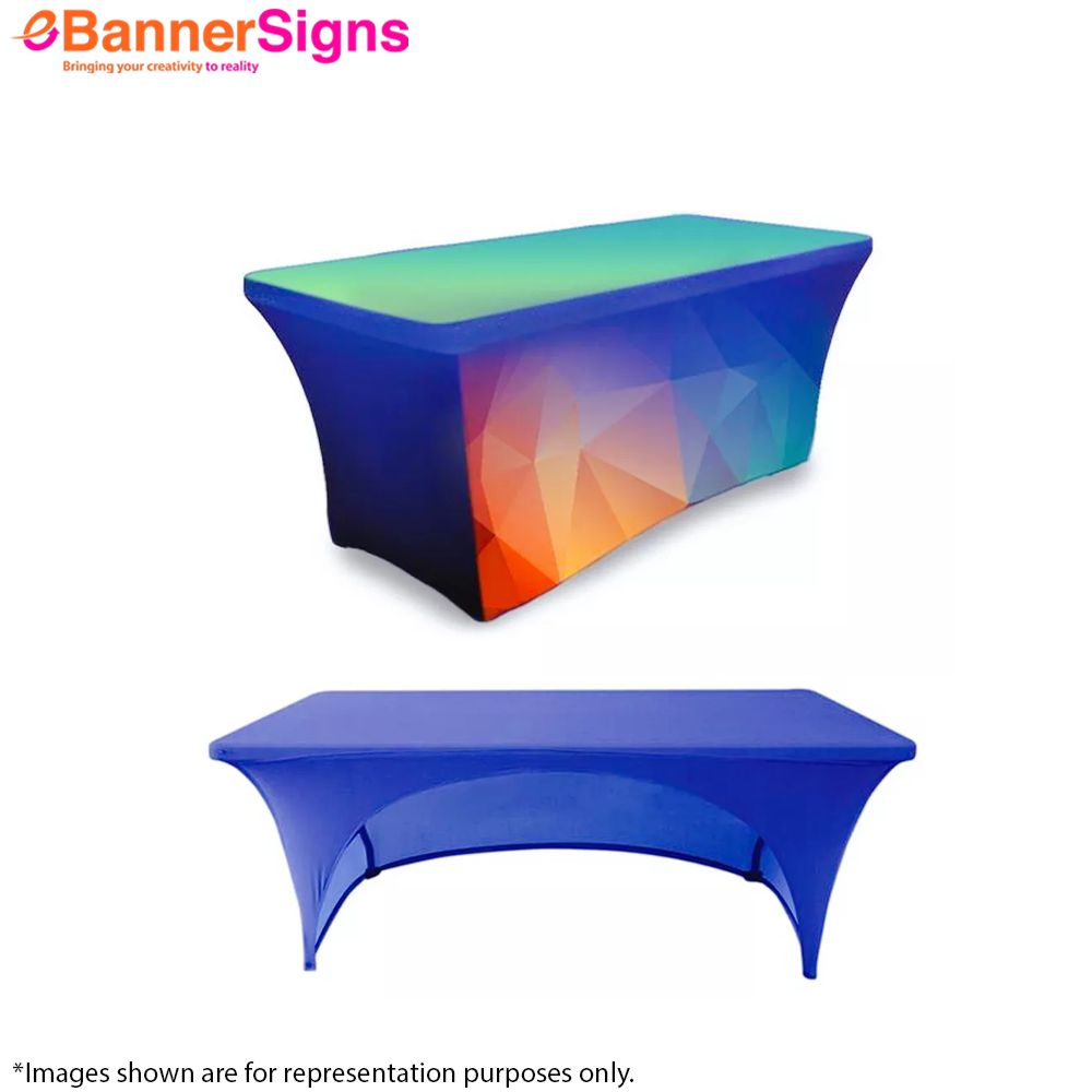 Stretch Table Cover (3-Sided Open Back) 6